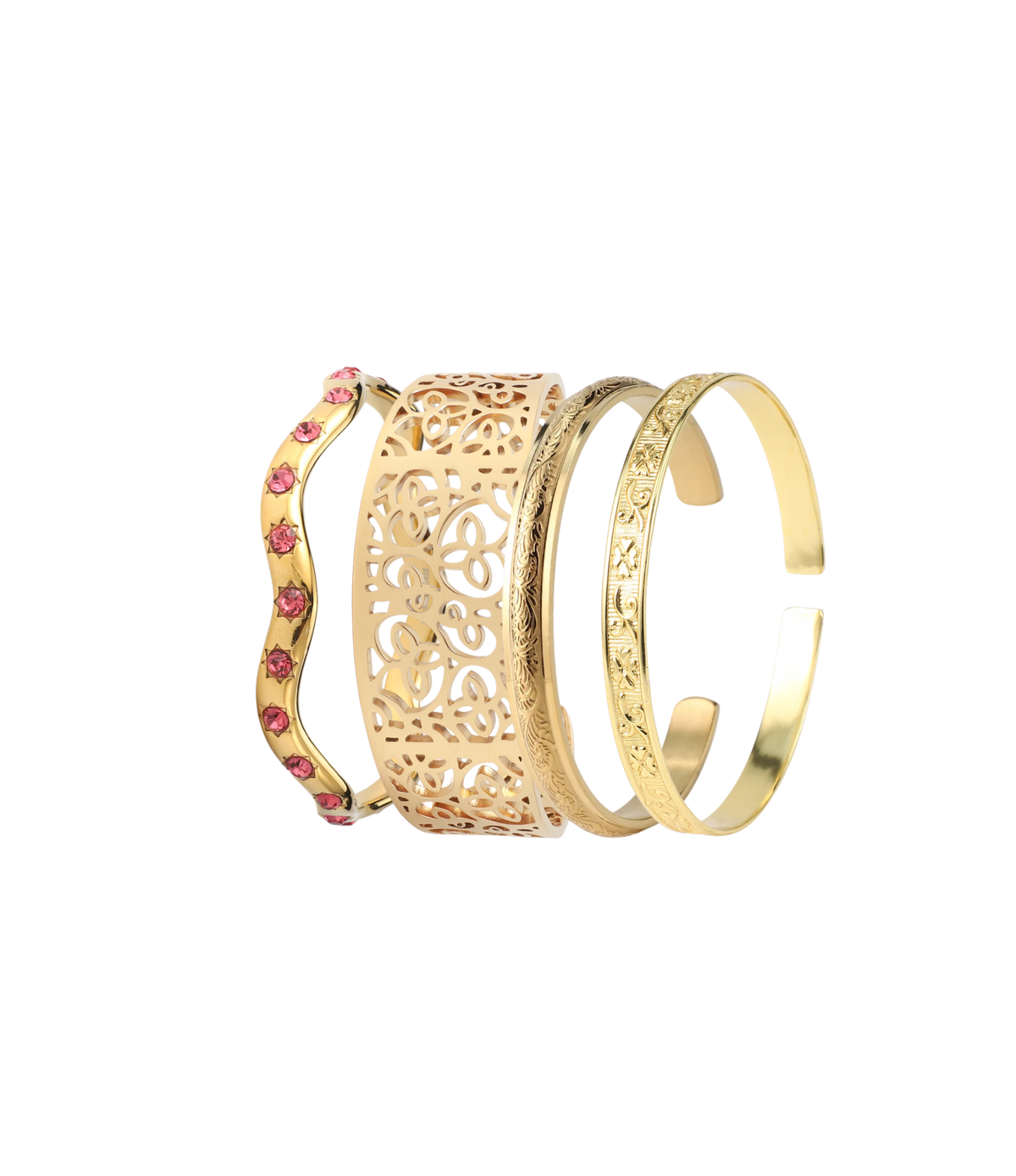 GILDED ROMANCE BANGLE SET