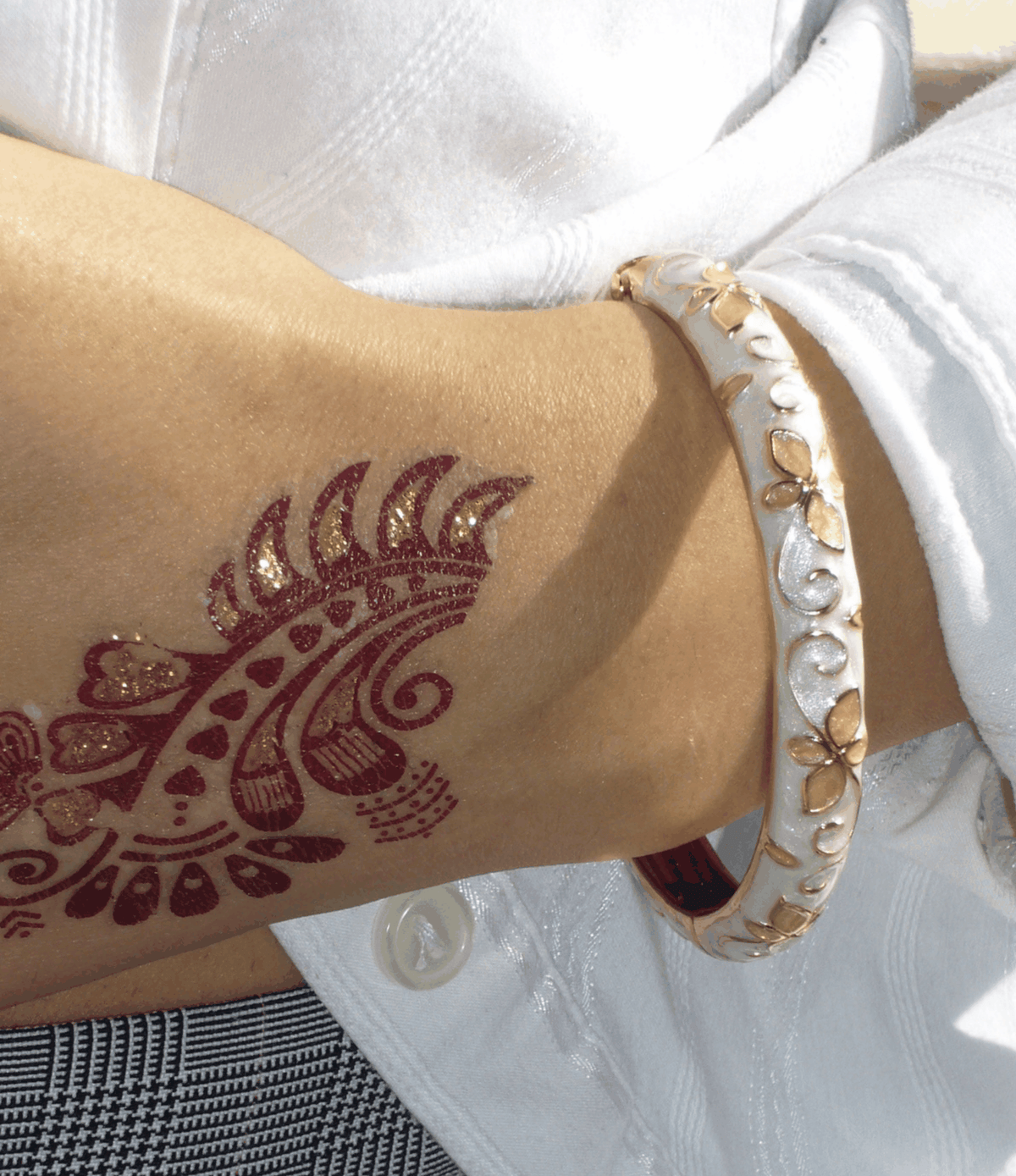 PRIMAVERA BANGLE IN CREAM