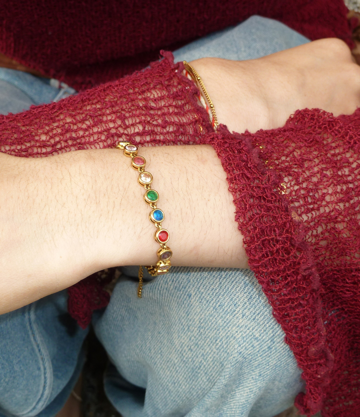 VIVIAN TENNIS BRACELET IN MULTICOLOUR