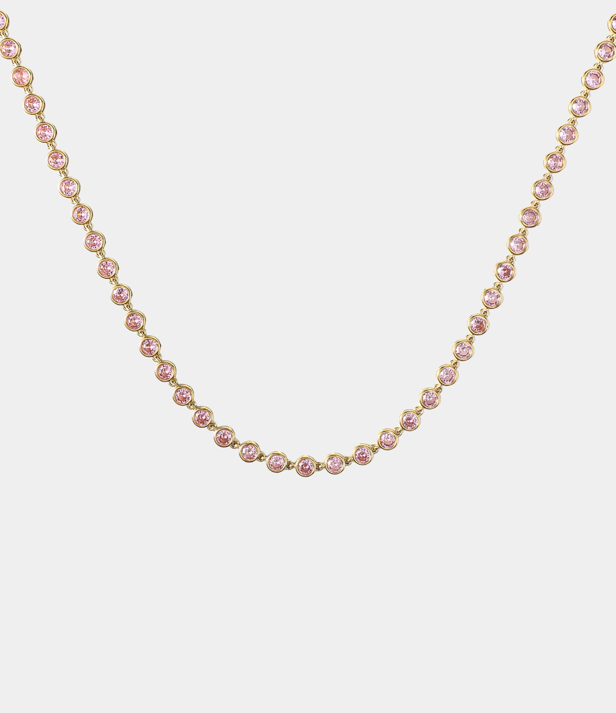 VIVIAN TENNIS NECKLACE IN PINK