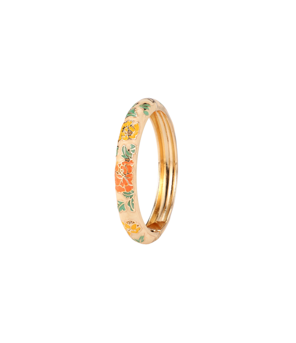VIENNA ENAMEL BANGLE VIVID IN BEIGE