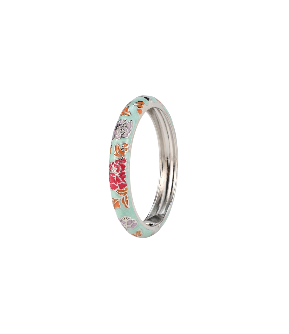 VIENNA ENAMEL BANGLE VIVID IN LIGHT GREEN