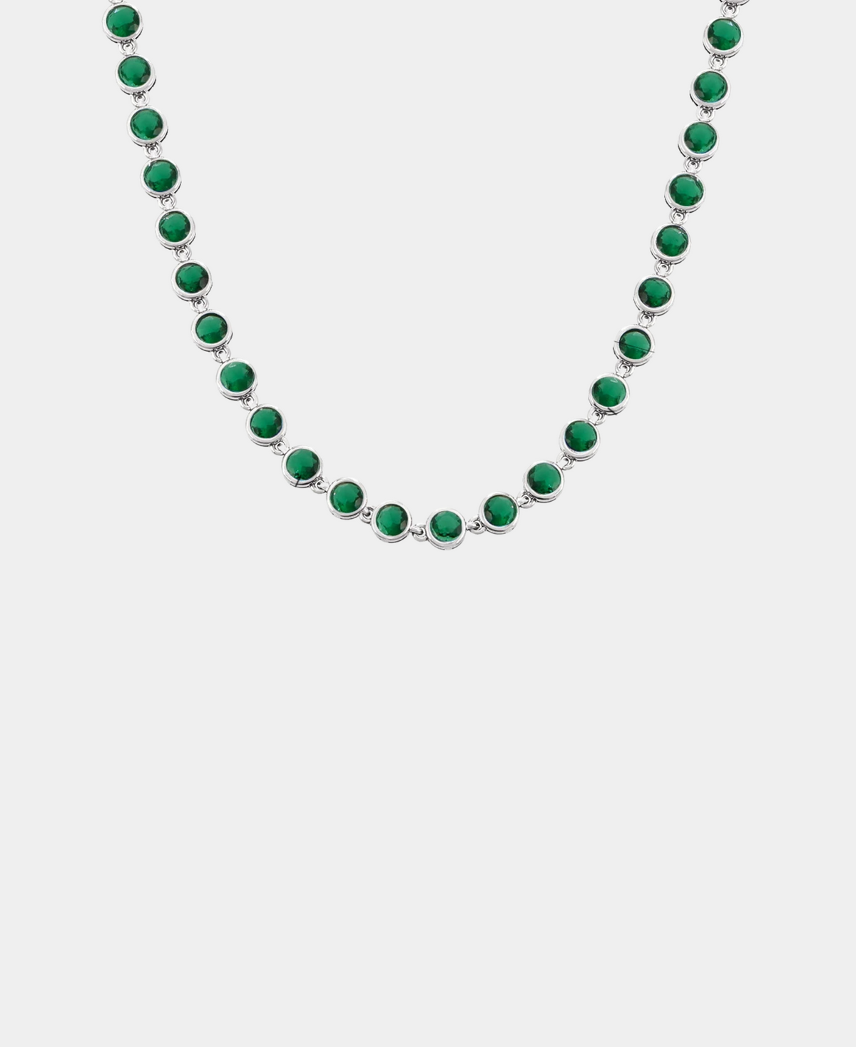 VIVIAN TENNIS NECKLACE IN GREEN