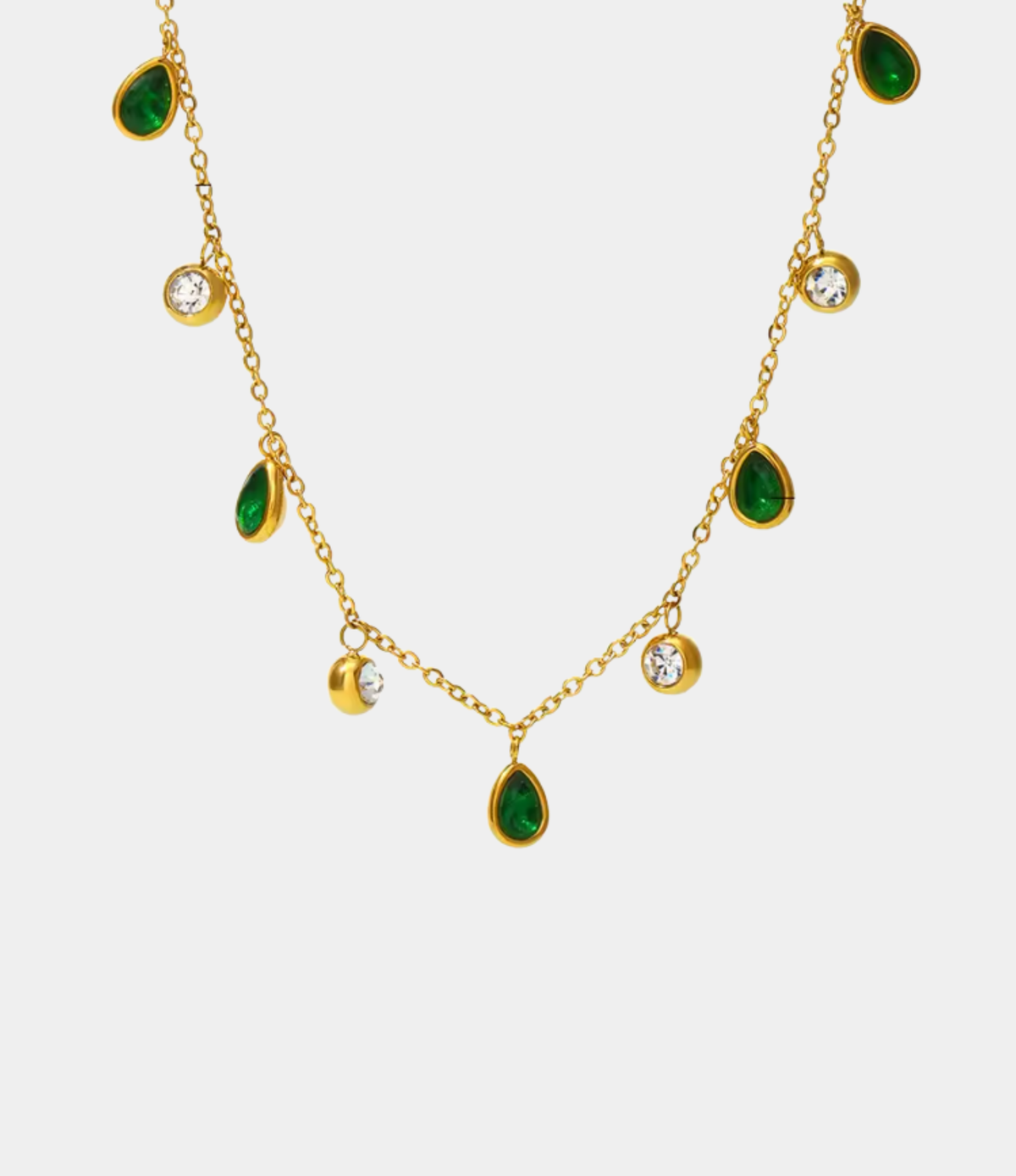 DIANA NECKLACE IN GREEN