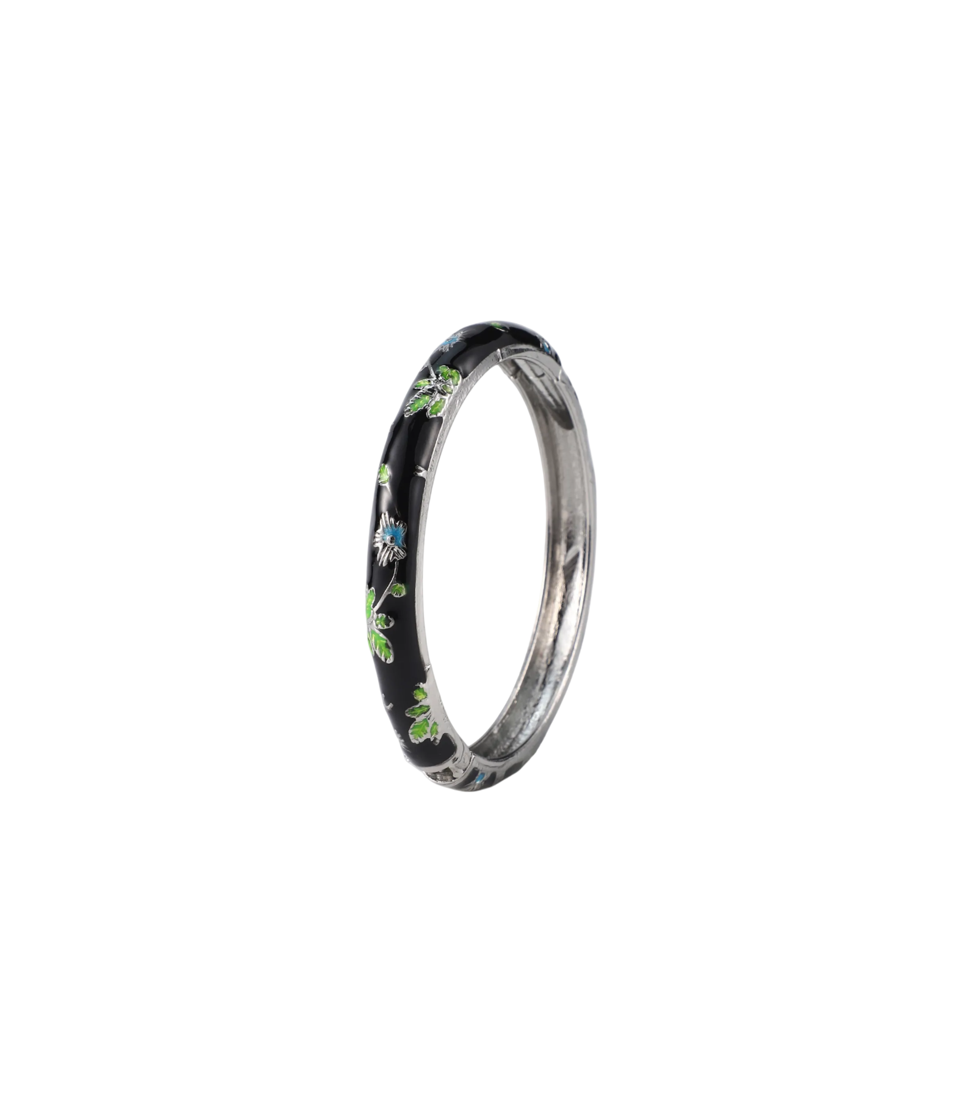 ENAMEL FAIRY BANGLE IN NOIR