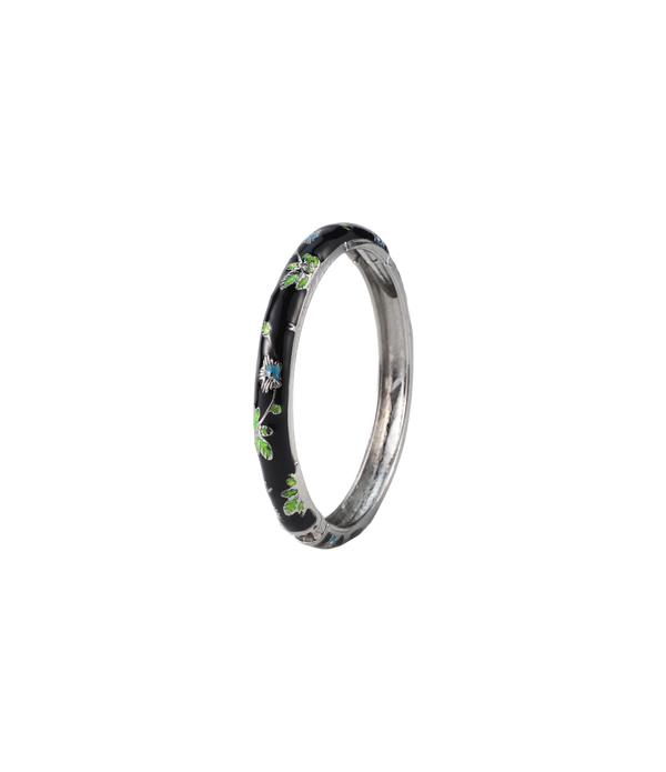 ENAMEL FAIRY BANGLE IN NOIR