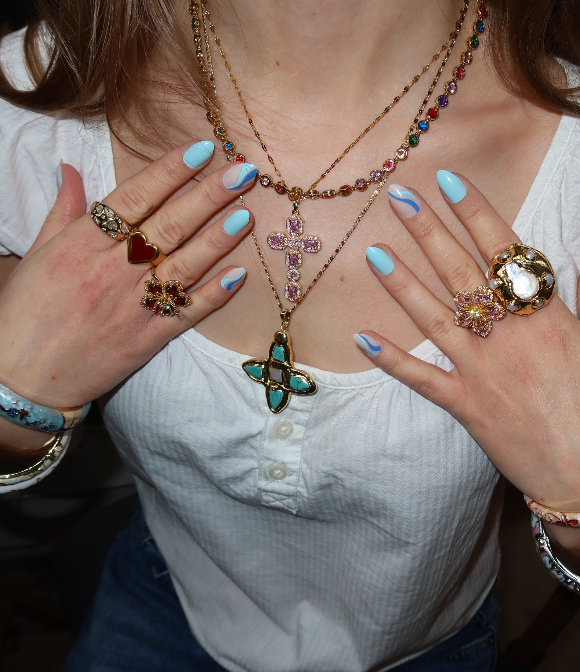 VIVIAN NECKLACE IN MULTICOLOUR