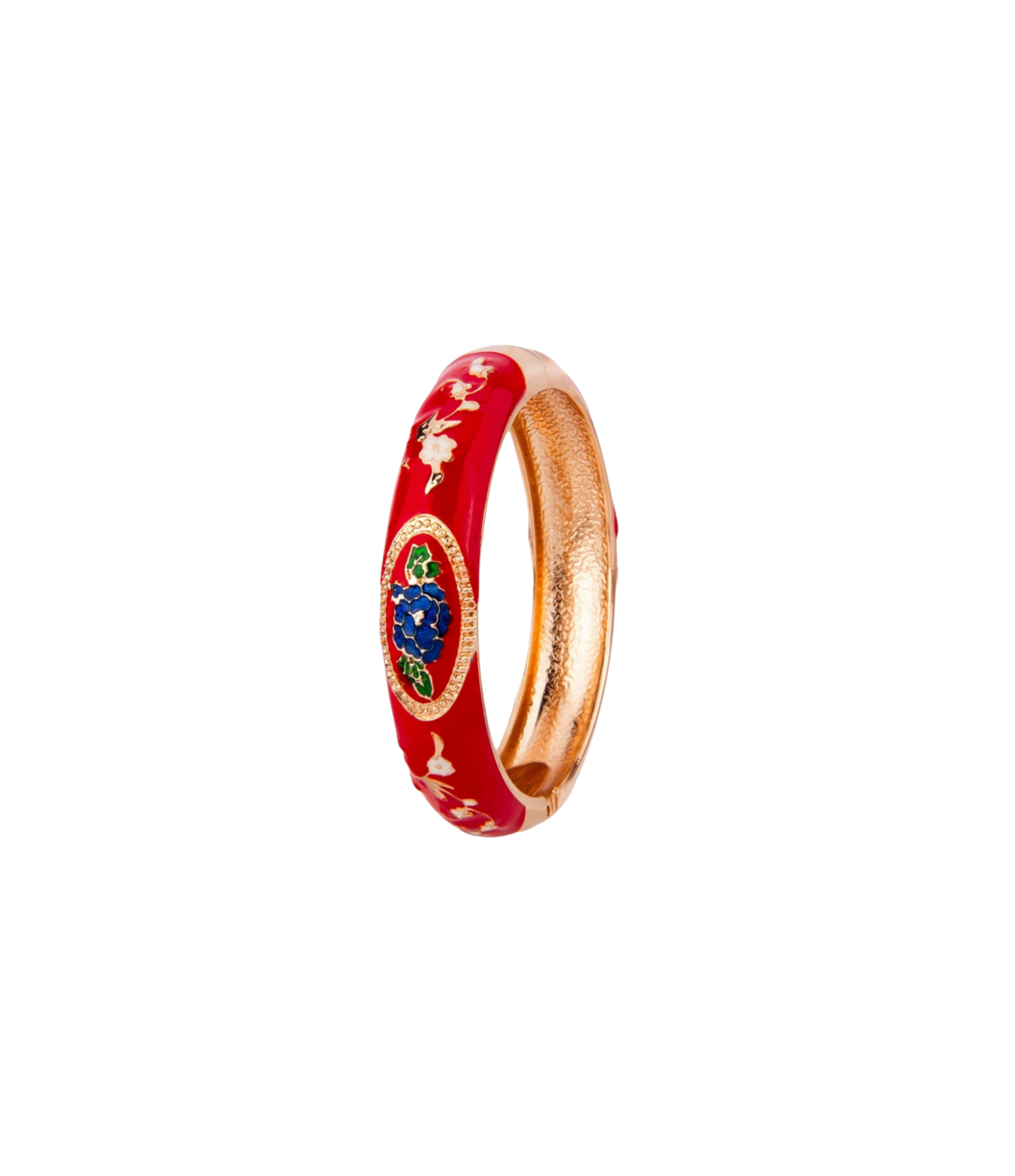 VENICE ENAMEL BANGLE IN RED