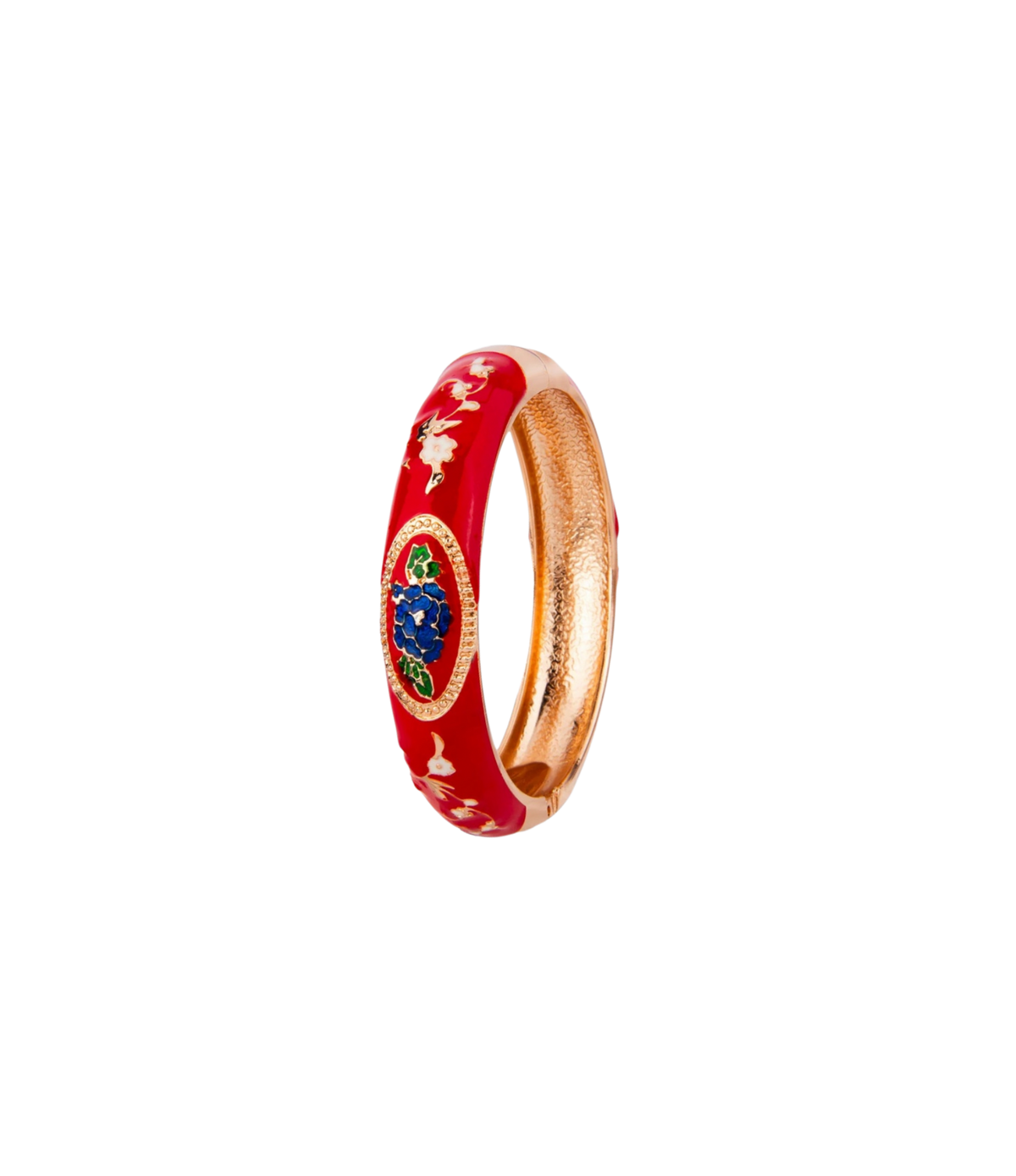 VENICE ENAMEL BANGLE IN RED