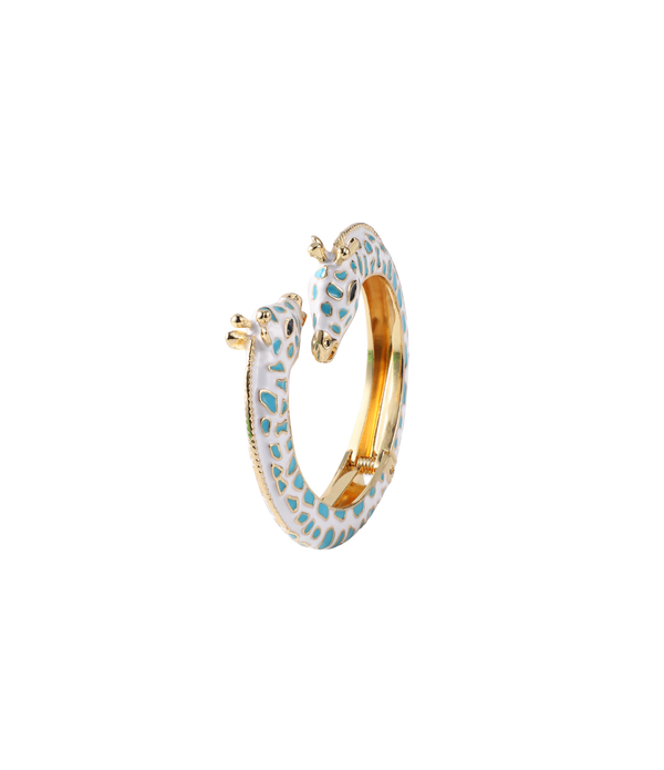 GIRAFFE BANGLE IN TEAL
