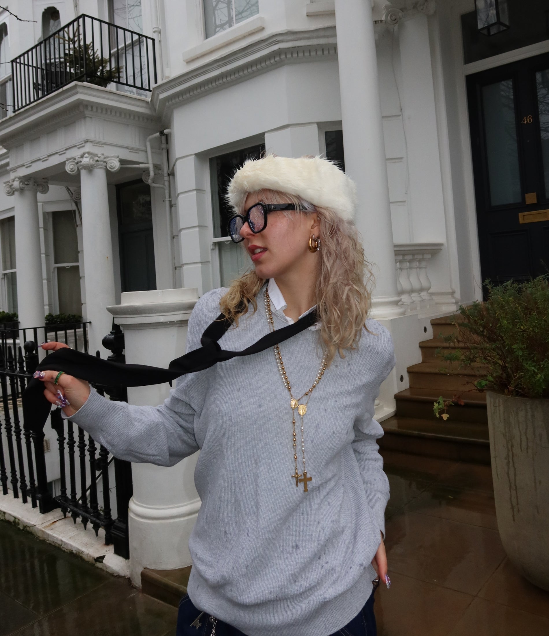 CELESTE NOVA CROSS NECKLACE