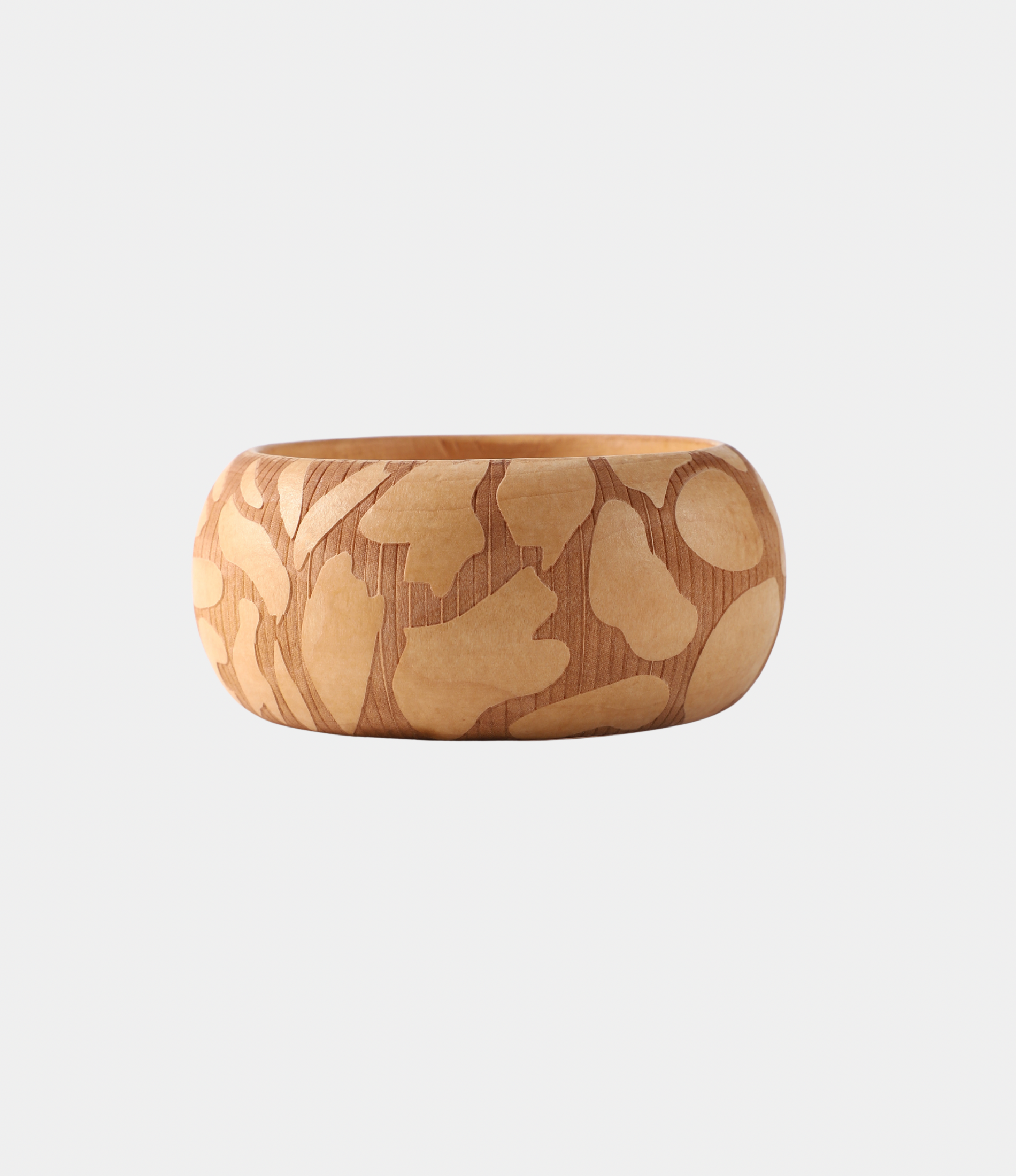 SIERRA WOOD BANGLE IN DUNE
