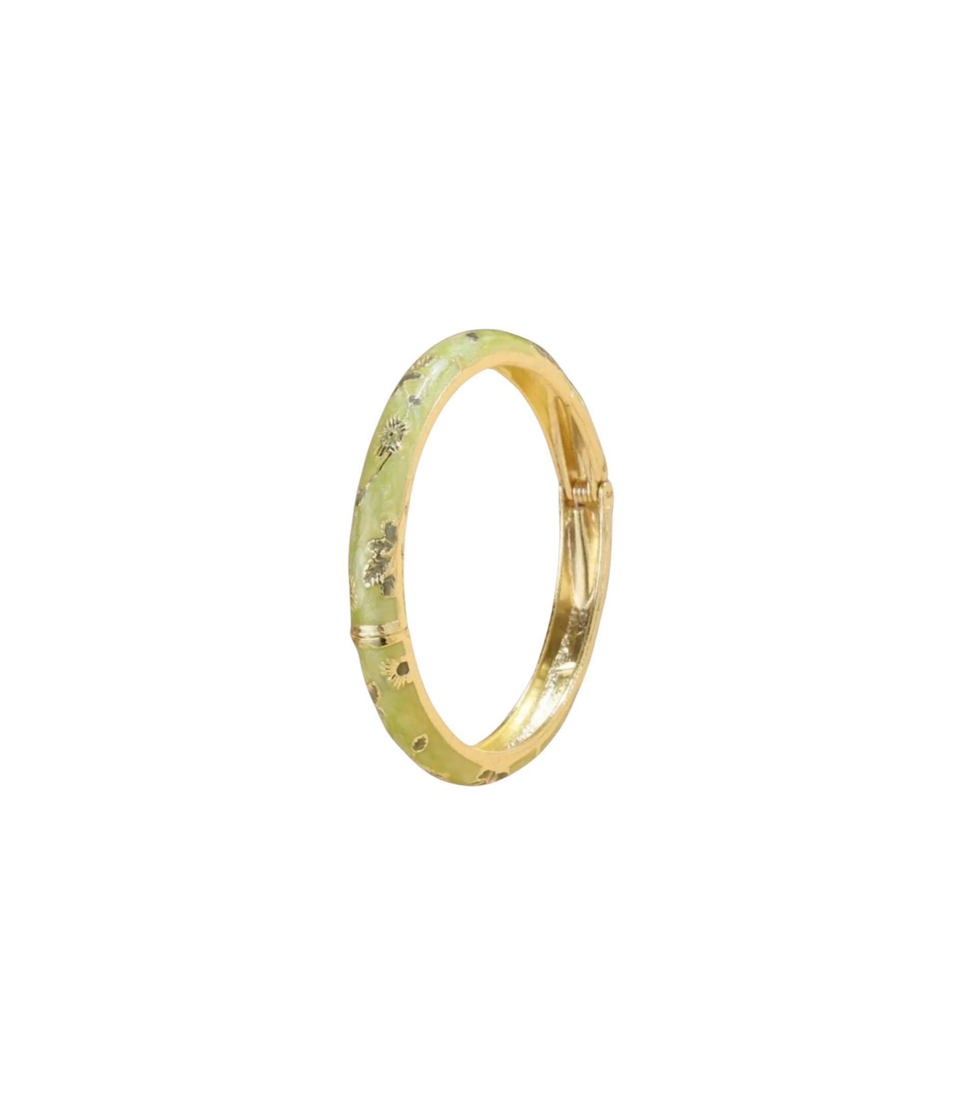 ENAMEL FAIRY BANGLE IN GREEN