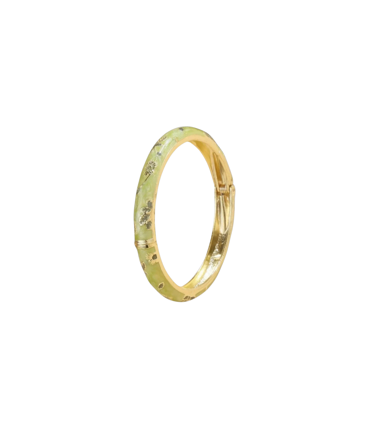 ENAMEL FAIRY BANGLE IN GREEN