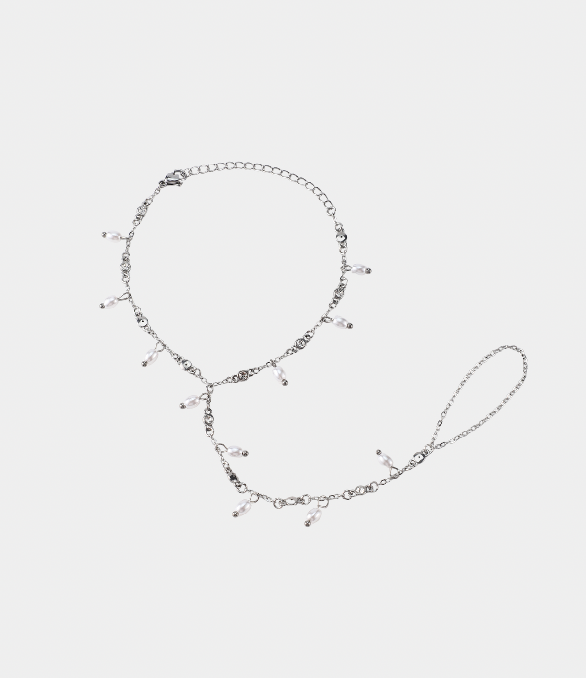 SHIMMER PEARL HAND CHAIN