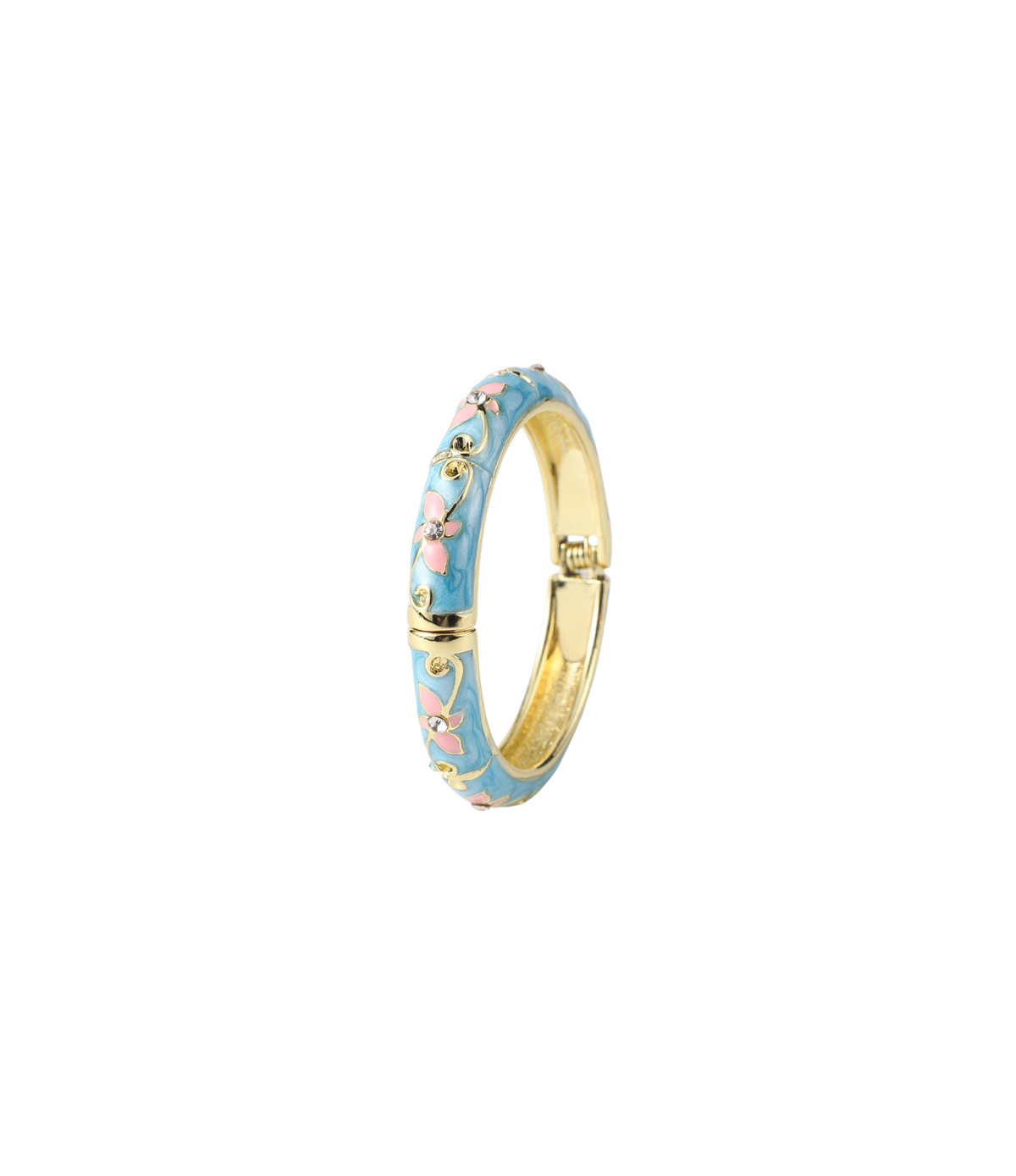 PETIT FLEUR BANGLE IN AQUAMARINE