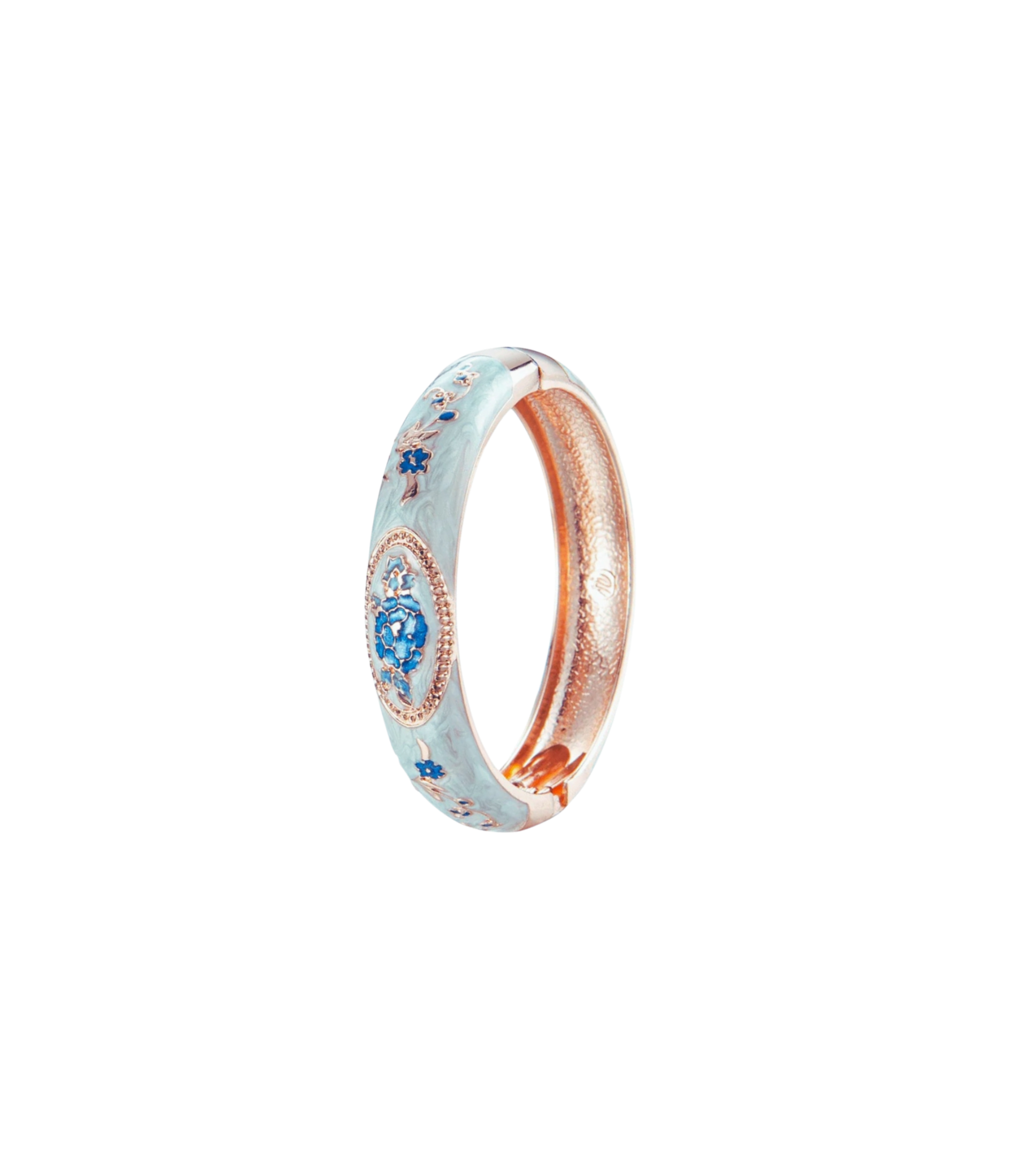 VENICE ENAMEL BANGLE IN LIGHT BLUE