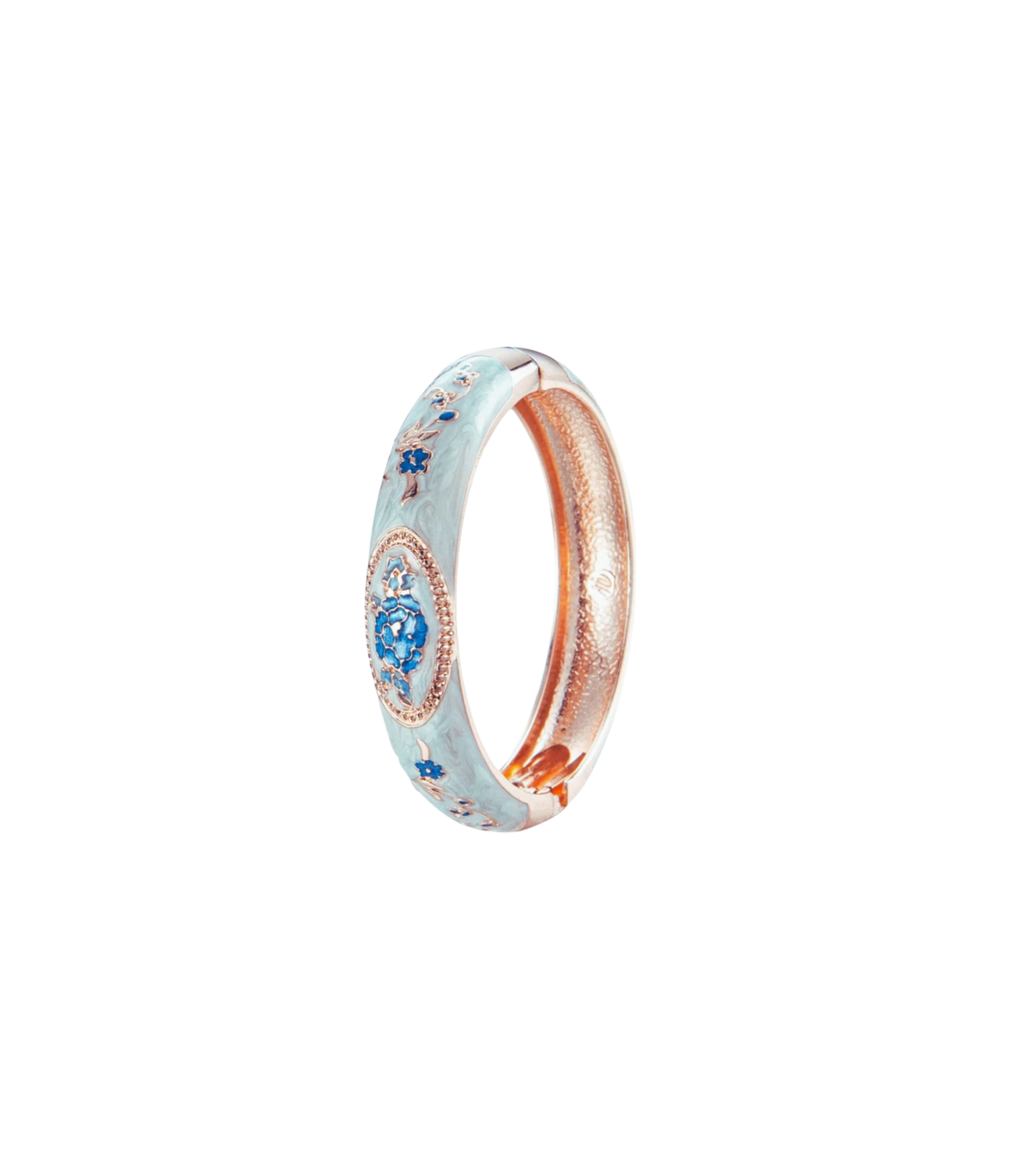 VENICE ENAMEL BANGLE IN LIGHT BLUE