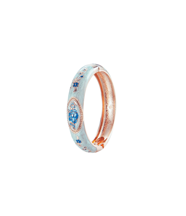 VENICE ENAMEL BANGLE IN LIGHT BLUE