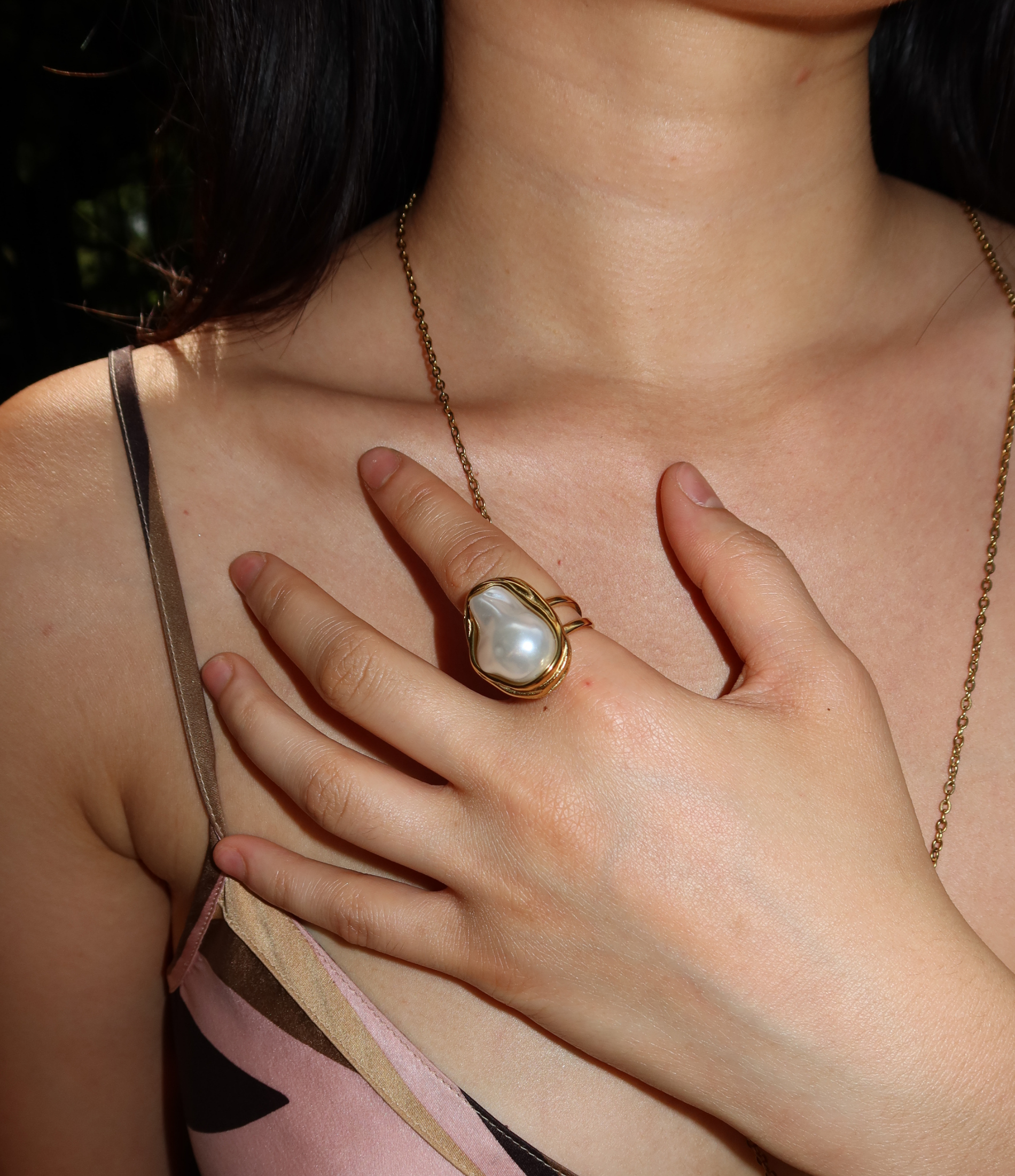 BAROQUE PEARL RING