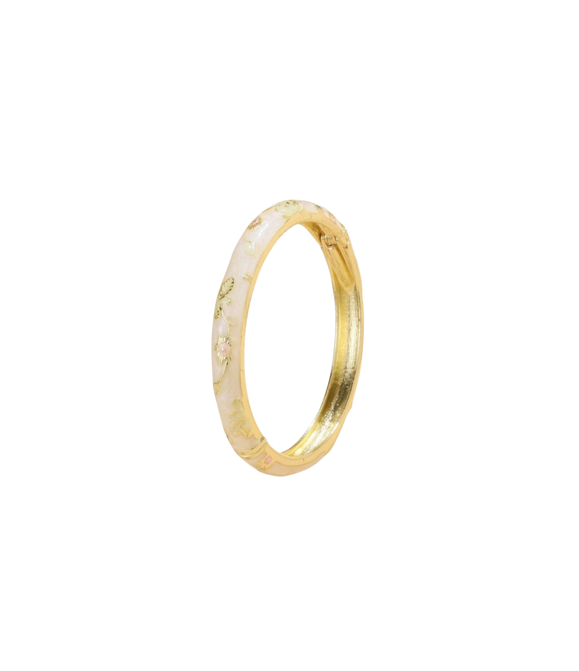 ENAMEL FAIRY BANGLE IN WHITE