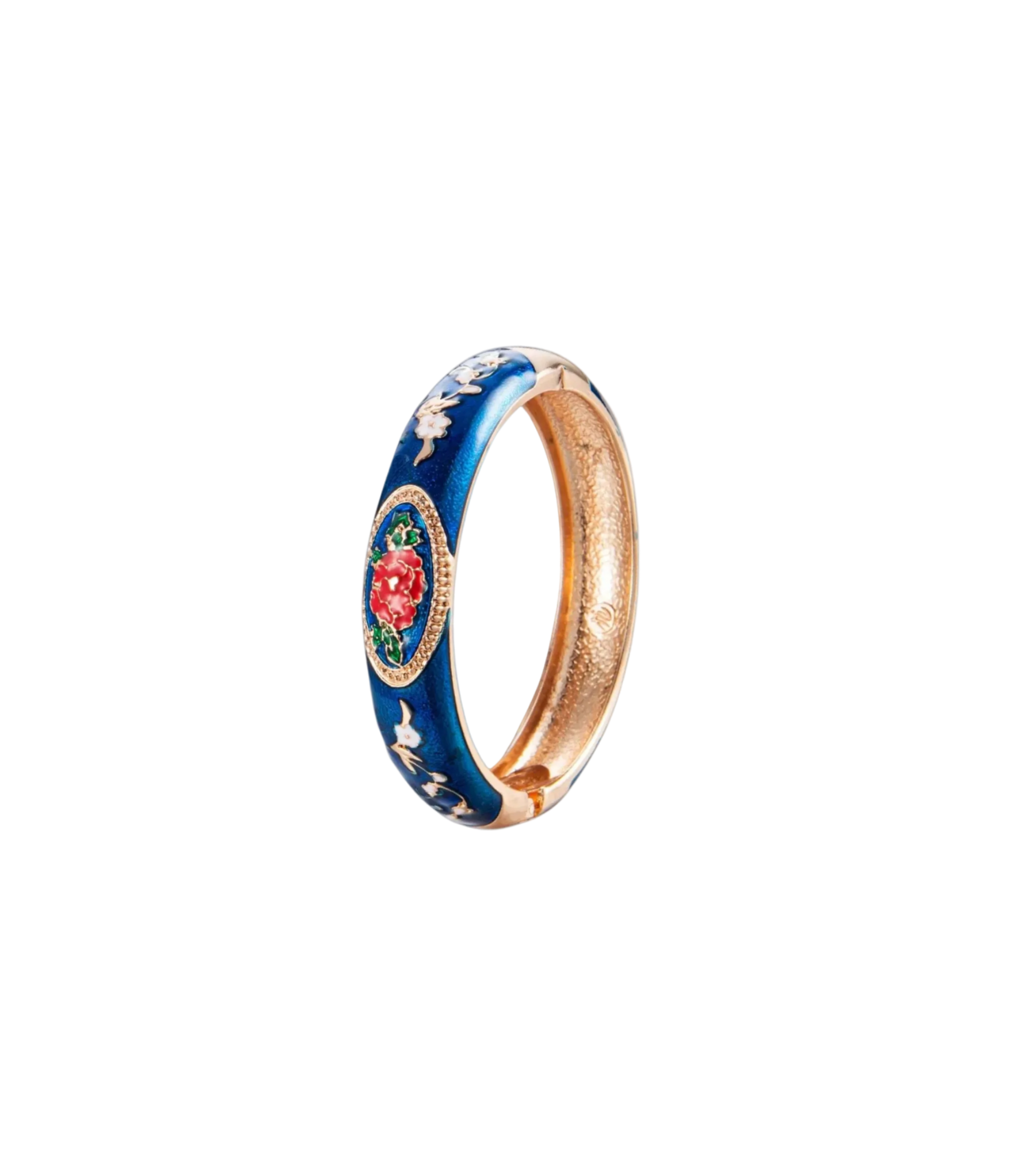 VENICE ENAMEL BANGLE IN DARK BLUE