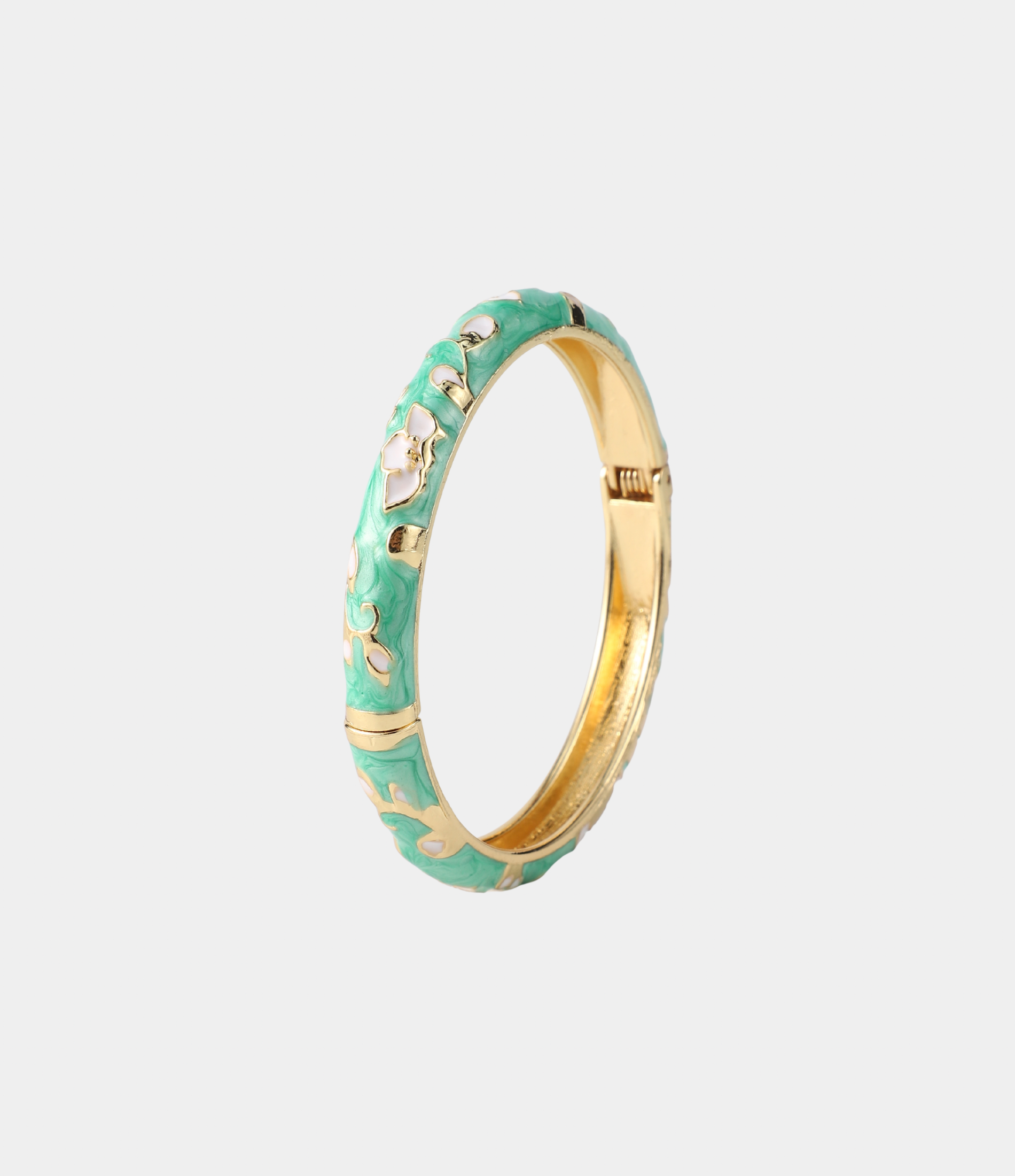 DAHLIA BANGLE IN TEAL