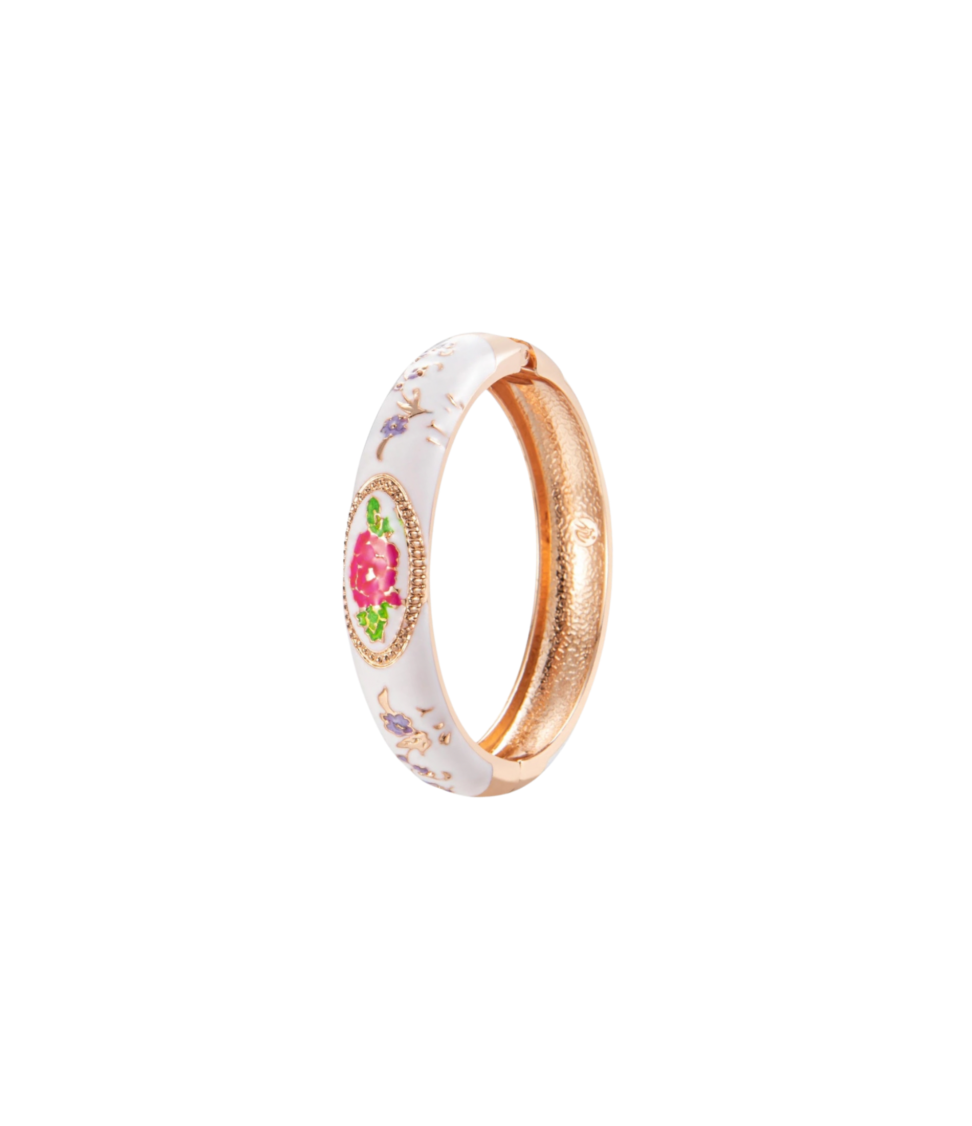 VENICE ENAMEL BANGLE IN WHITE