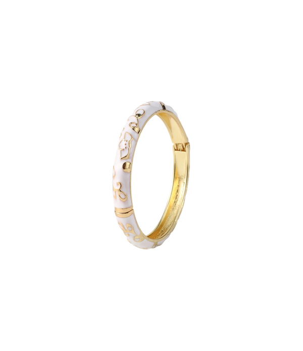DAHLIA BANGLE IN SNOWDROP