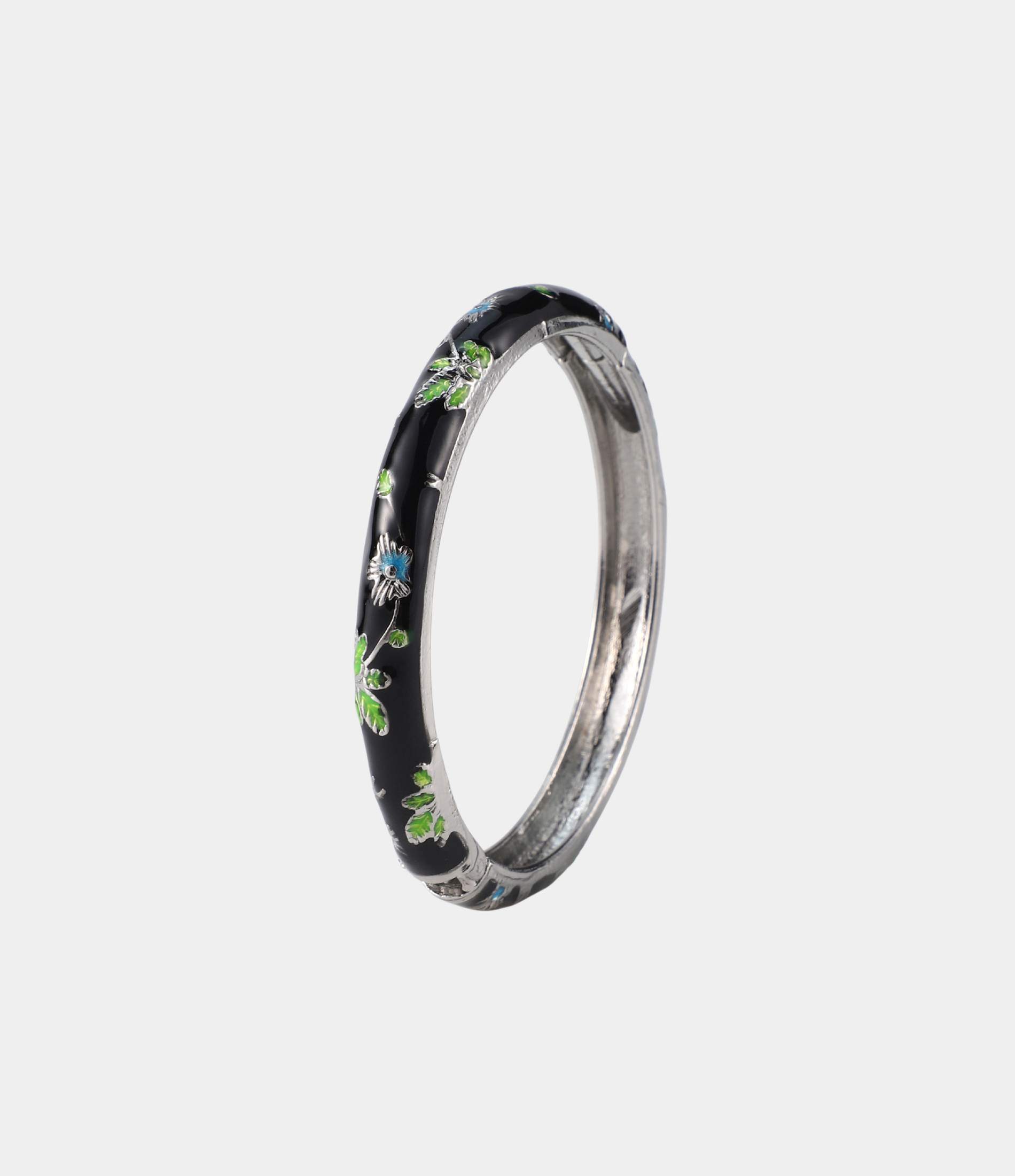 ENAMEL FAIRY BANGLE IN NOIR
