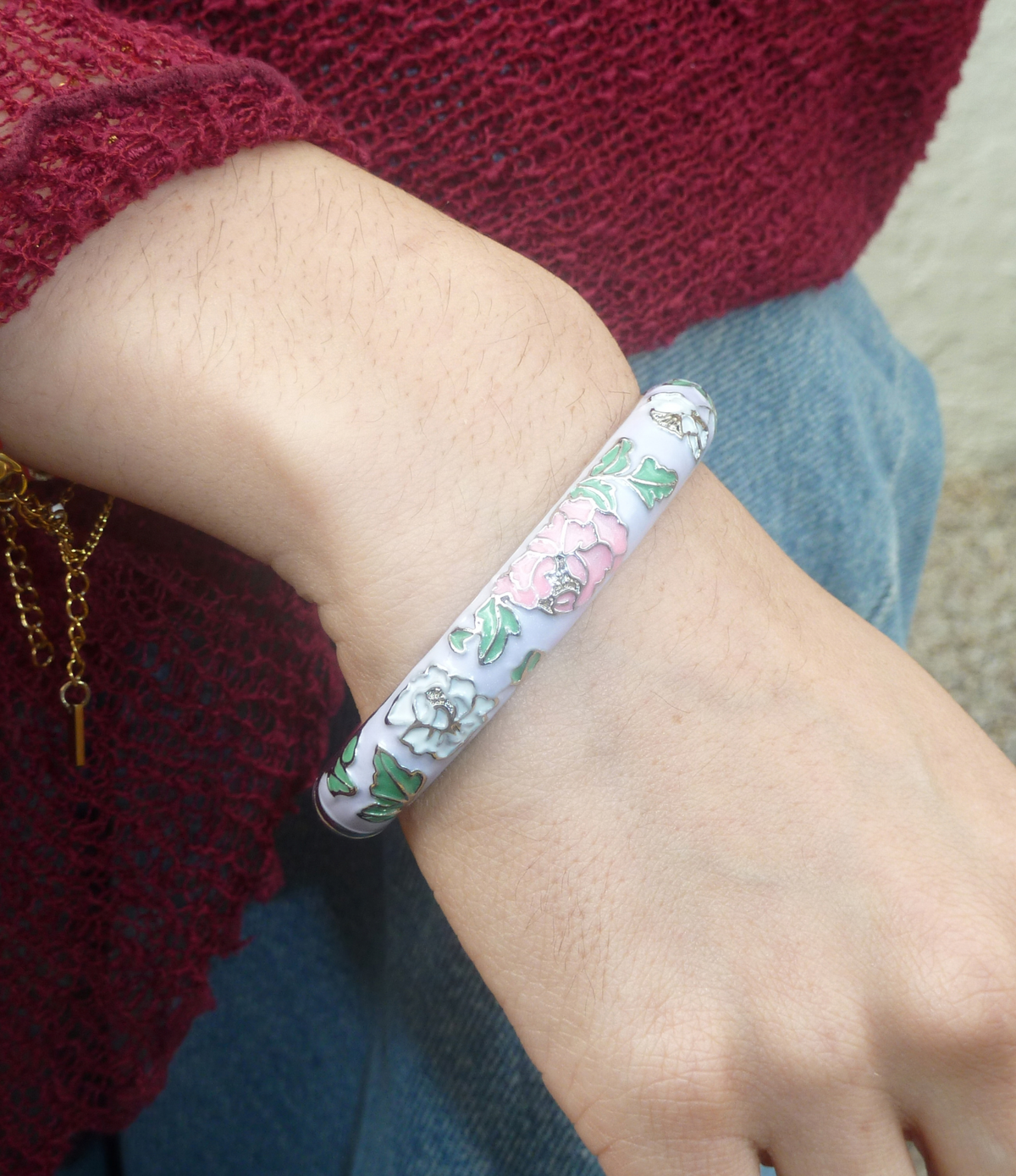 VIENNA ENAMEL BANGLE VIVID IN LIGHT PURPLE
