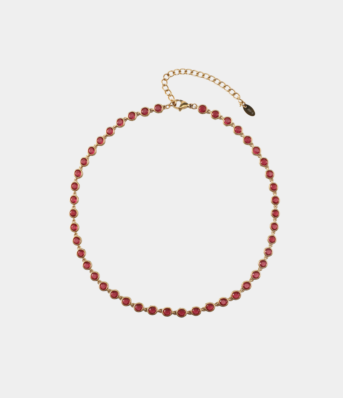 VIVIAN TENNIS NECKLACE IN RED