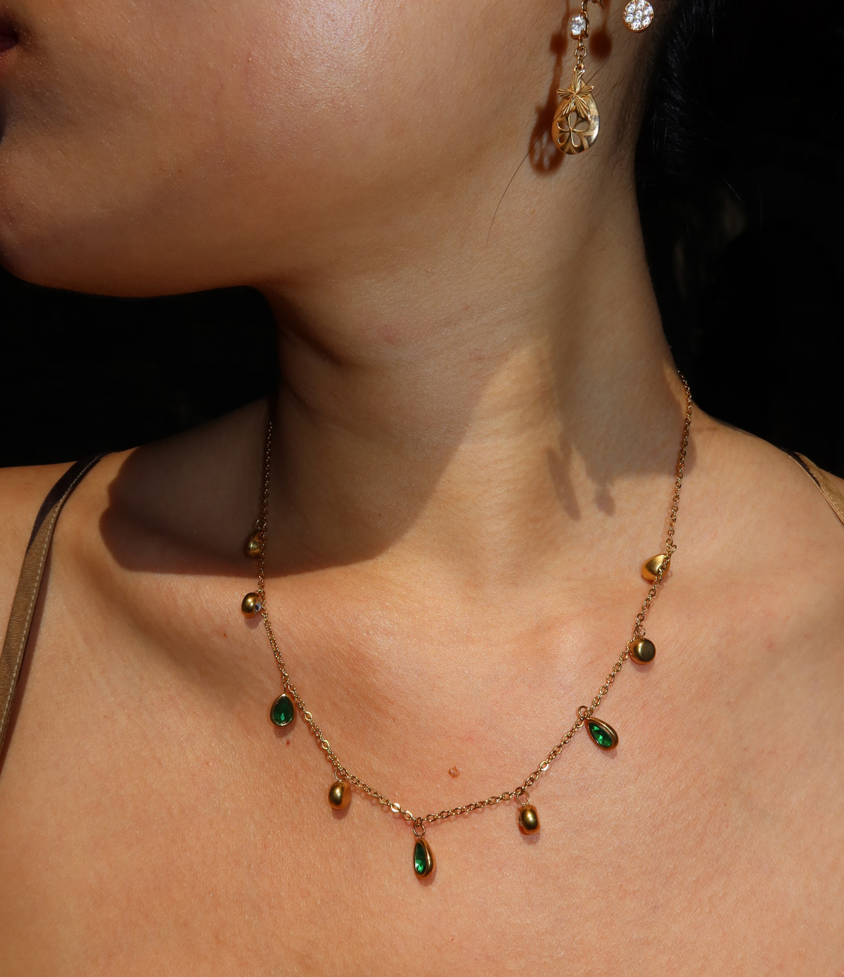 DIANA NECKLACE IN GREEN