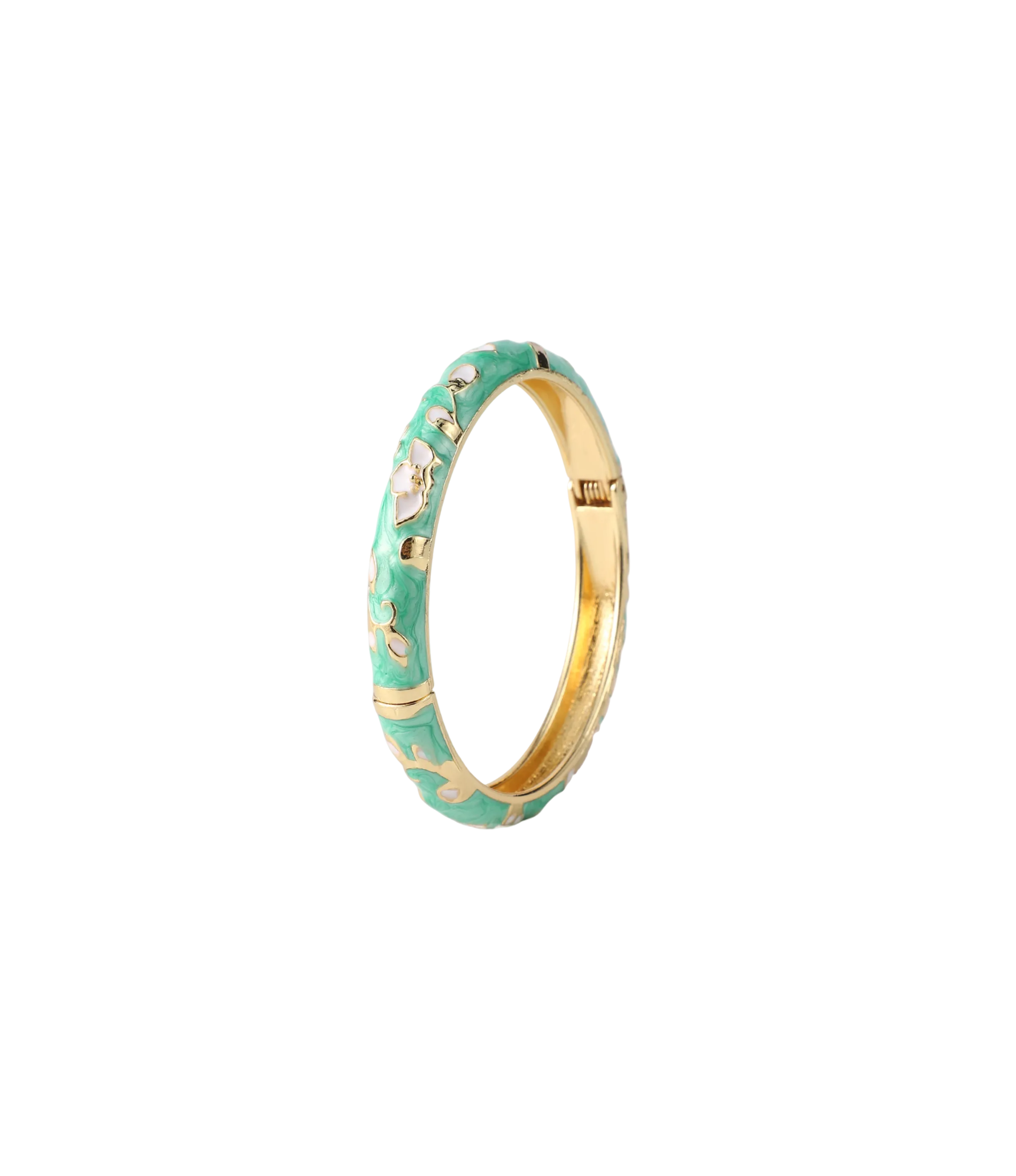 DAHLIA BANGLE IN TEAL