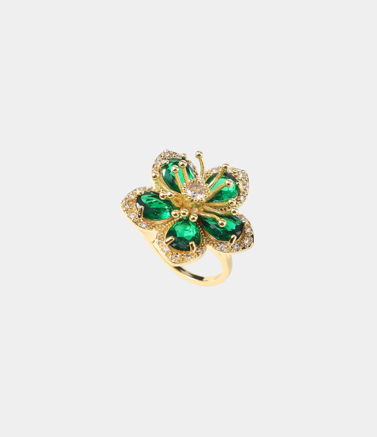 LOVELA RING IN DARK GREEN