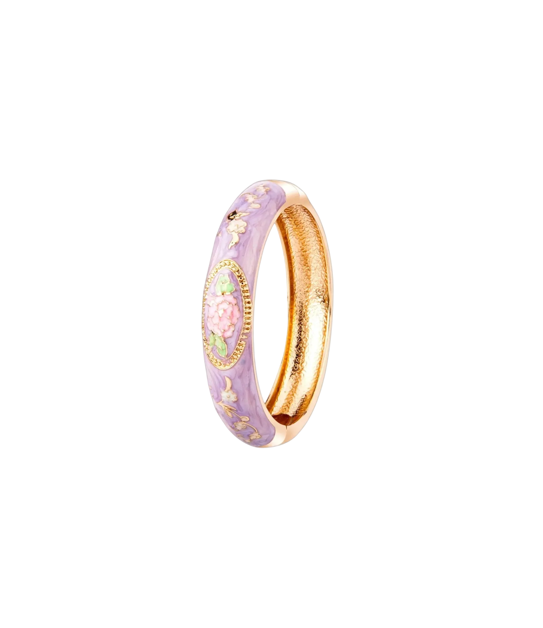 VENICE ENAMEL BANGLE IN LIGHT PURPLE
