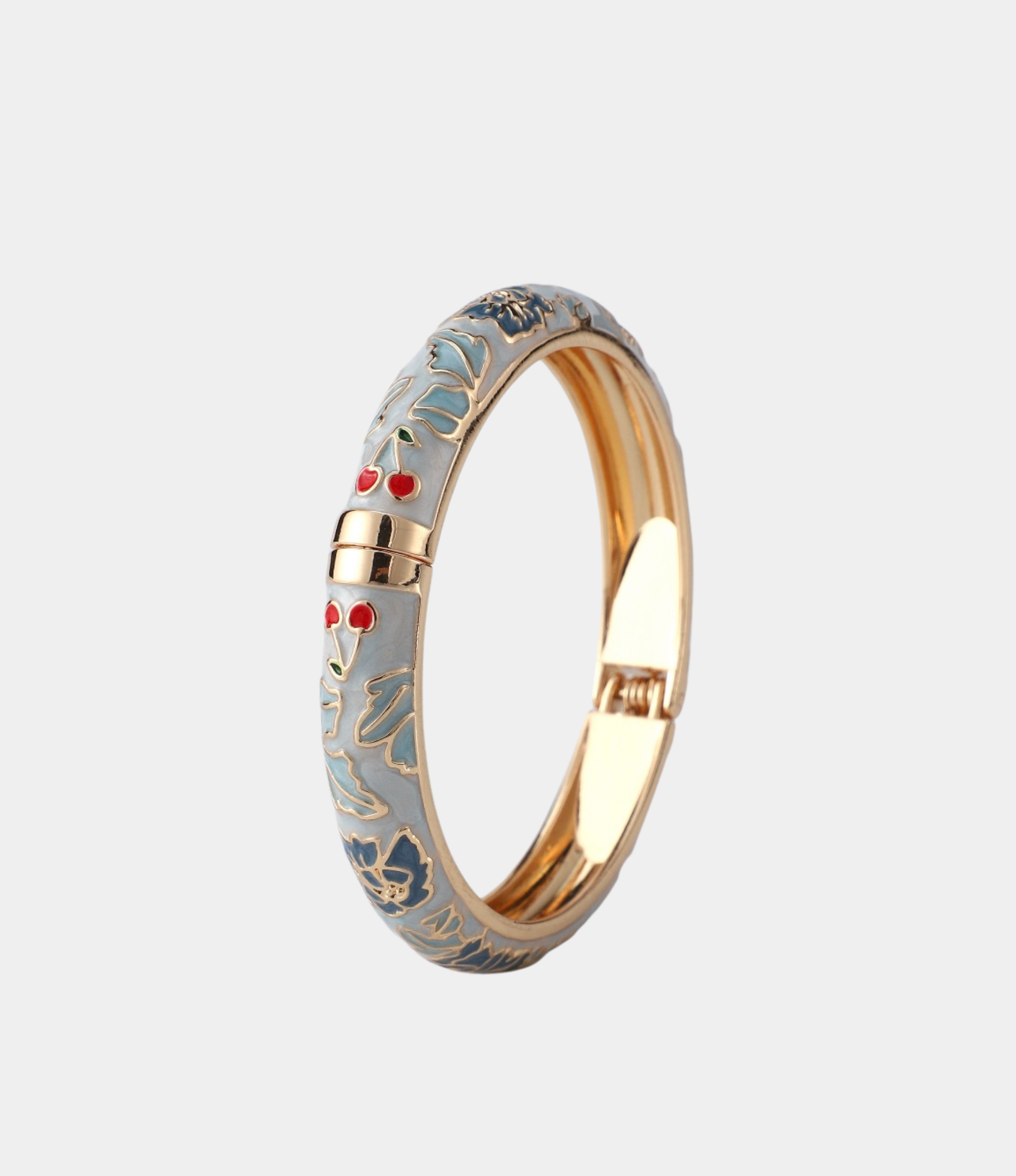 VIENNA ENAMEL BANGLE VIVID IN LIGHT BLUE