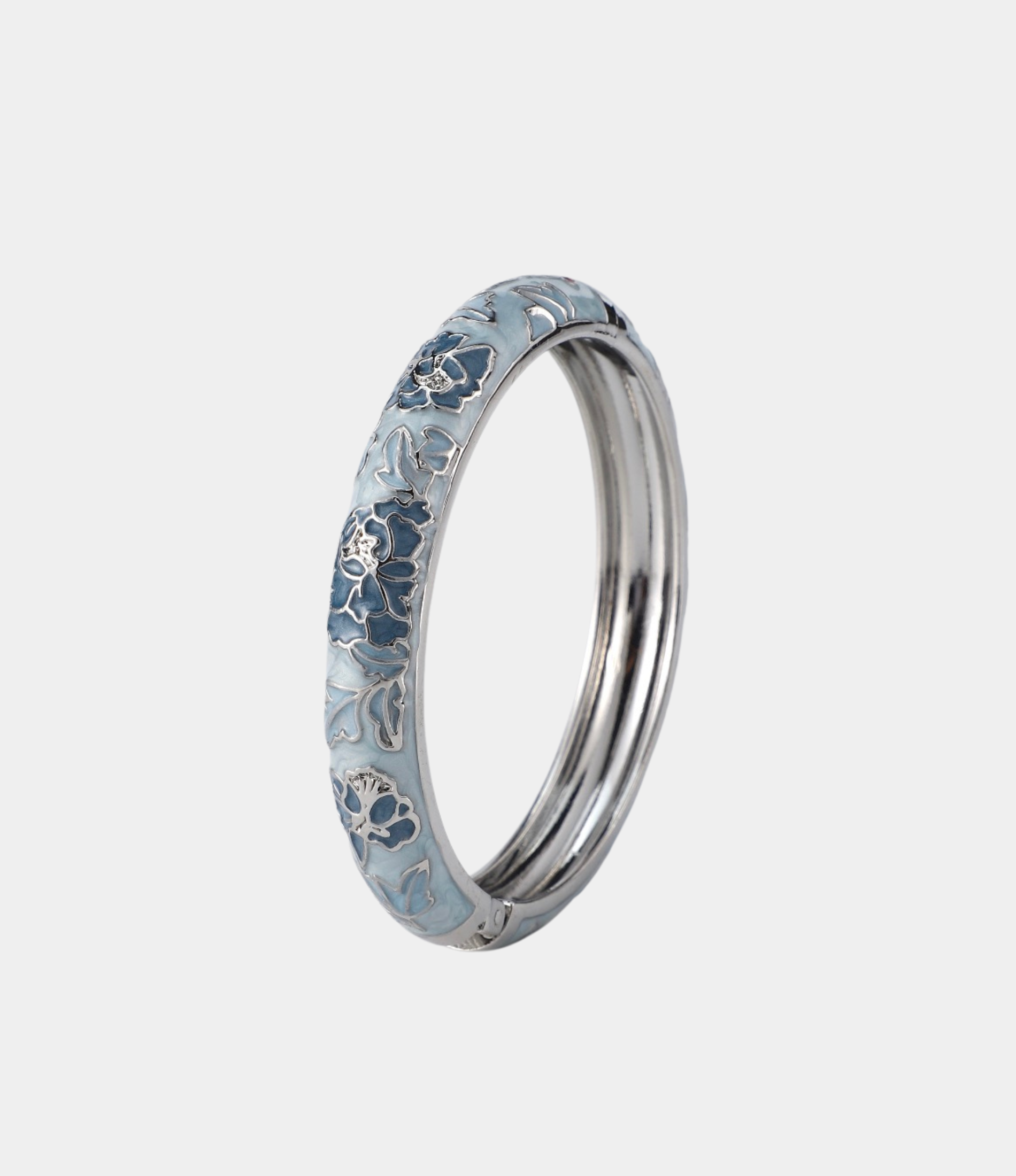 VIENNA ENAMEL BANGLE VIVID IN LIGHT BLUE