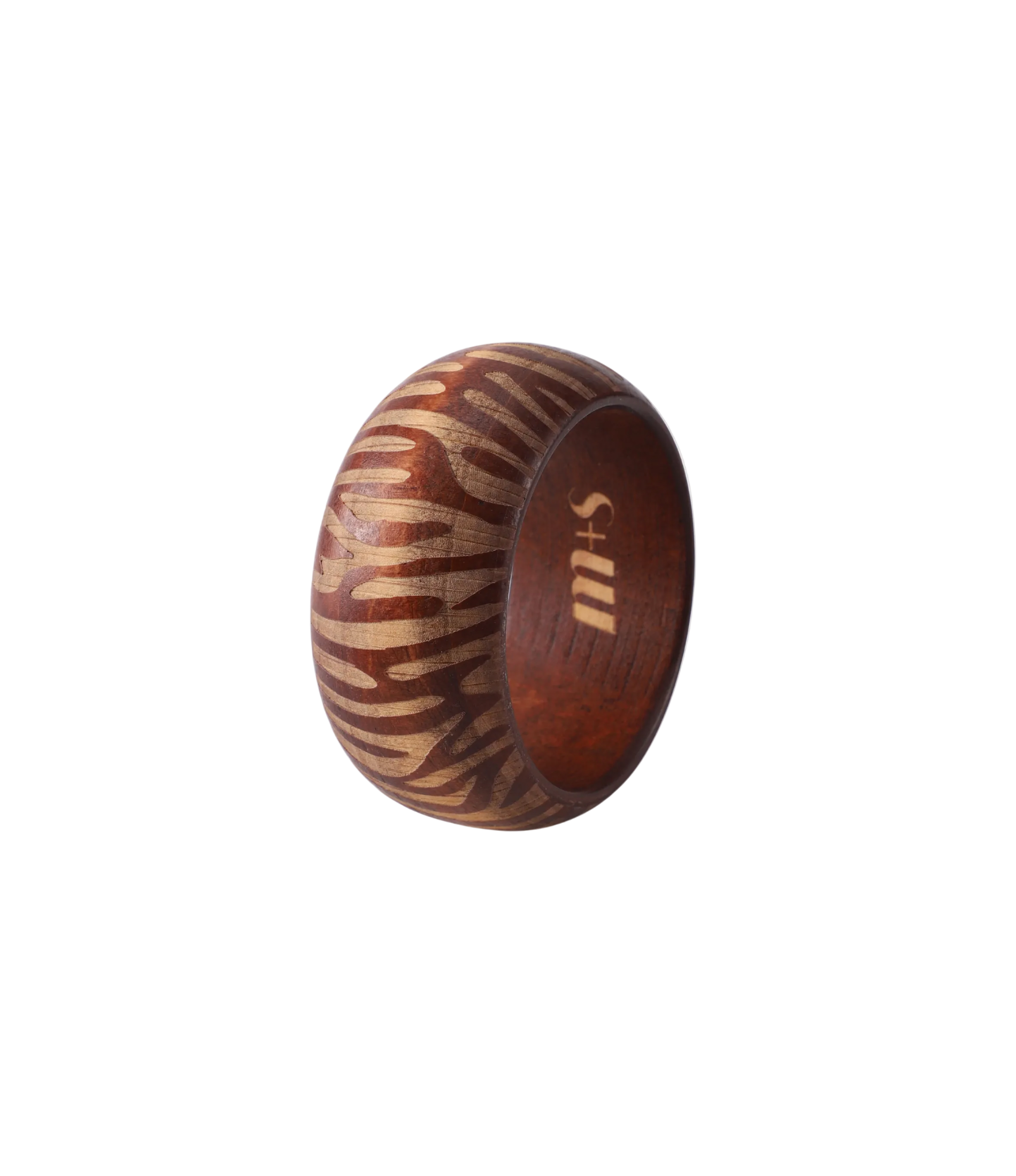 SAVANNAH WOOD BANGLE IN AUBURN