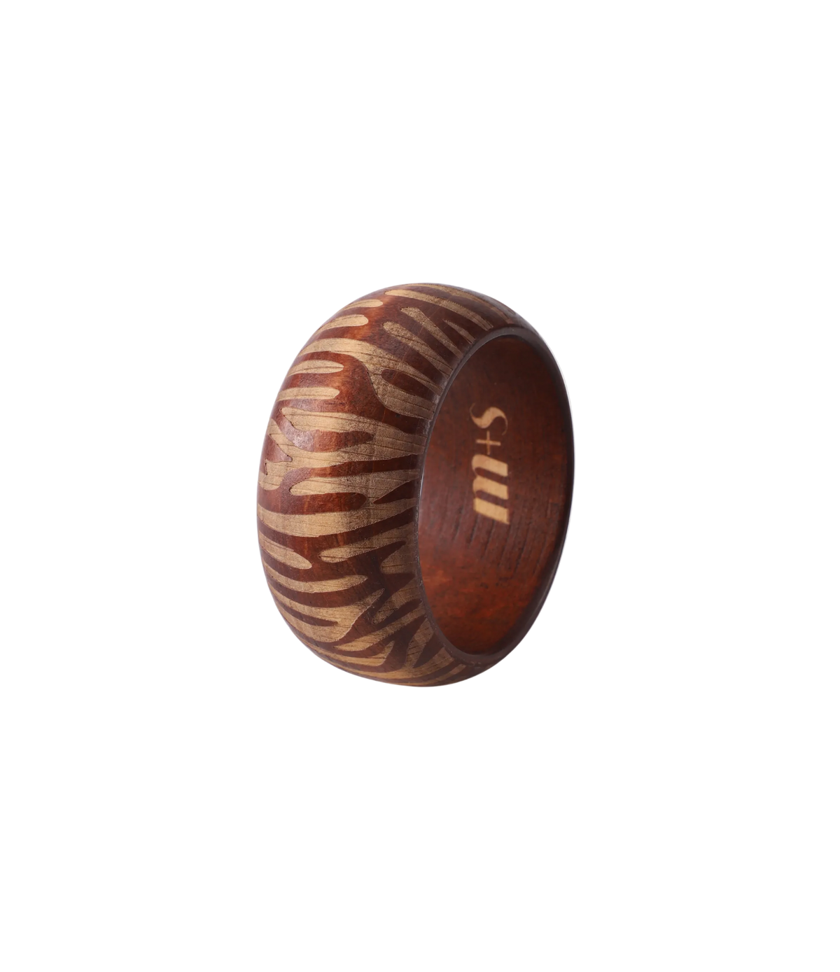 SAVANNAH WOOD BANGLE IN AUBURN