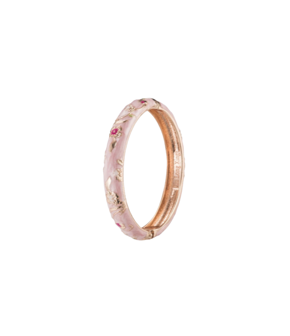 LOVE DROP BANGLE IN LIGHT PINK