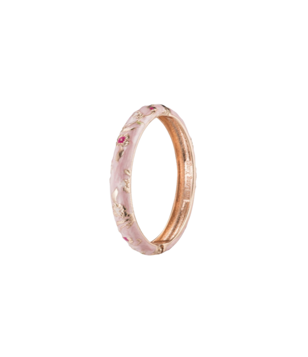 LOVE DROP BANGLE IN LIGHT PINK