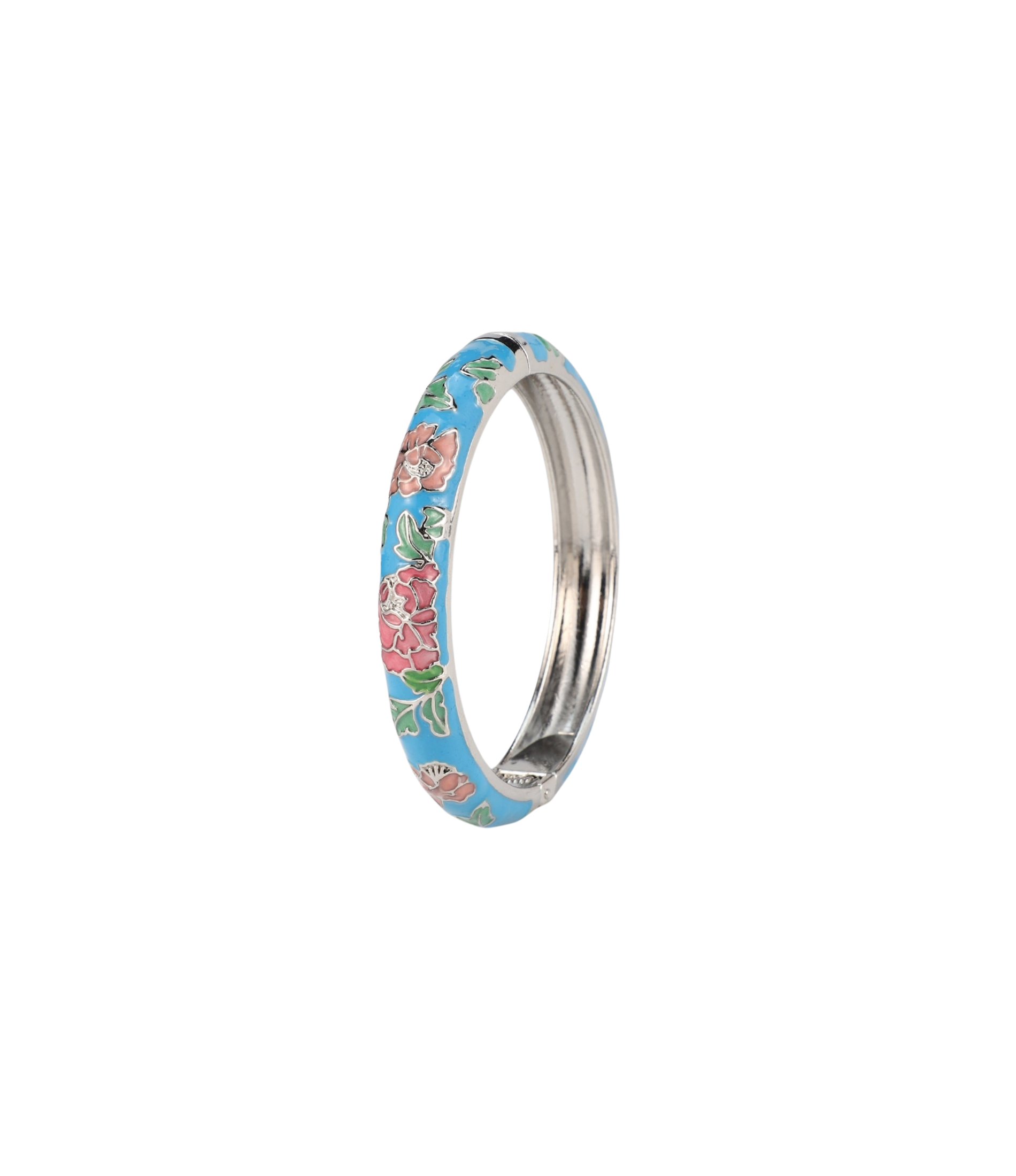 VIENNA ENAMEL BANGLE VIVID IN SKY BLUE