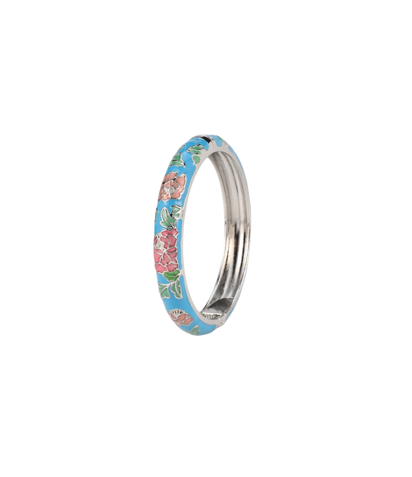 VIENNA ENAMEL BANGLE VIVID IN SKY BLUE