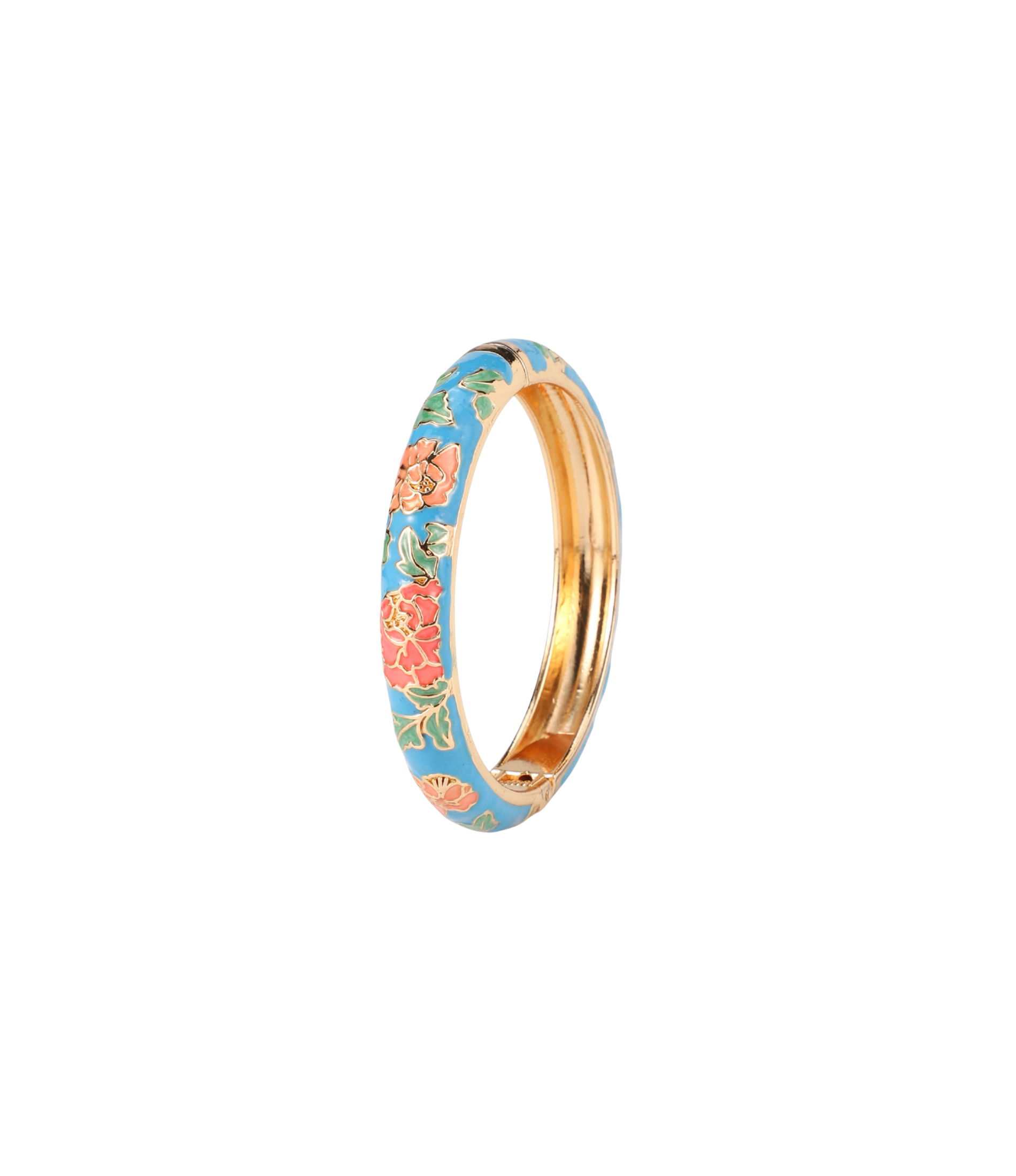VIENNA ENAMEL BANGLE VIVID IN SKY BLUE