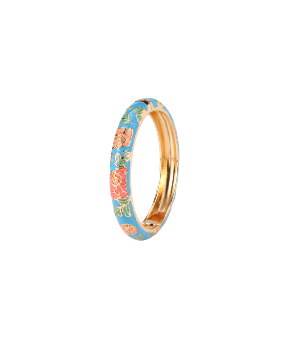 VIENNA ENAMEL BANGLE VIVID IN SKY BLUE