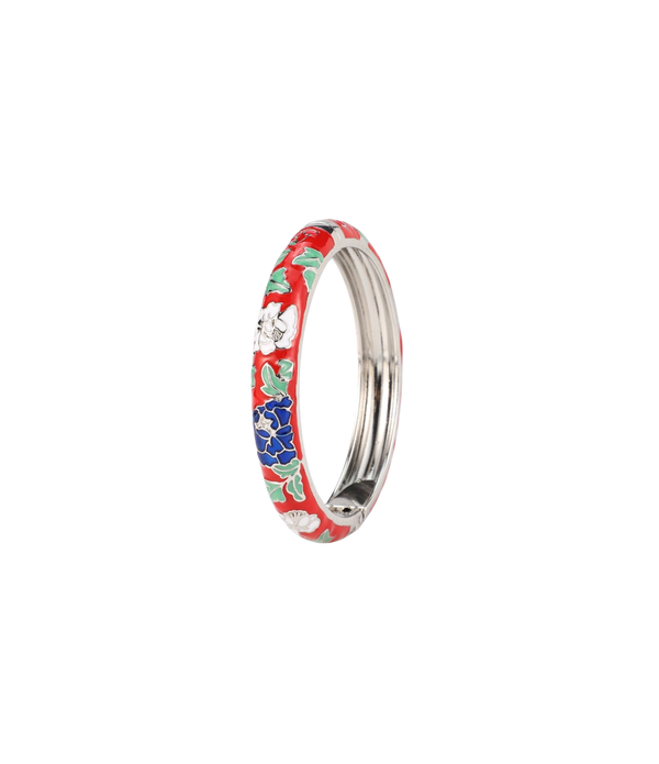 VIENNA ENAMEL BANGLE VIVID IN RED