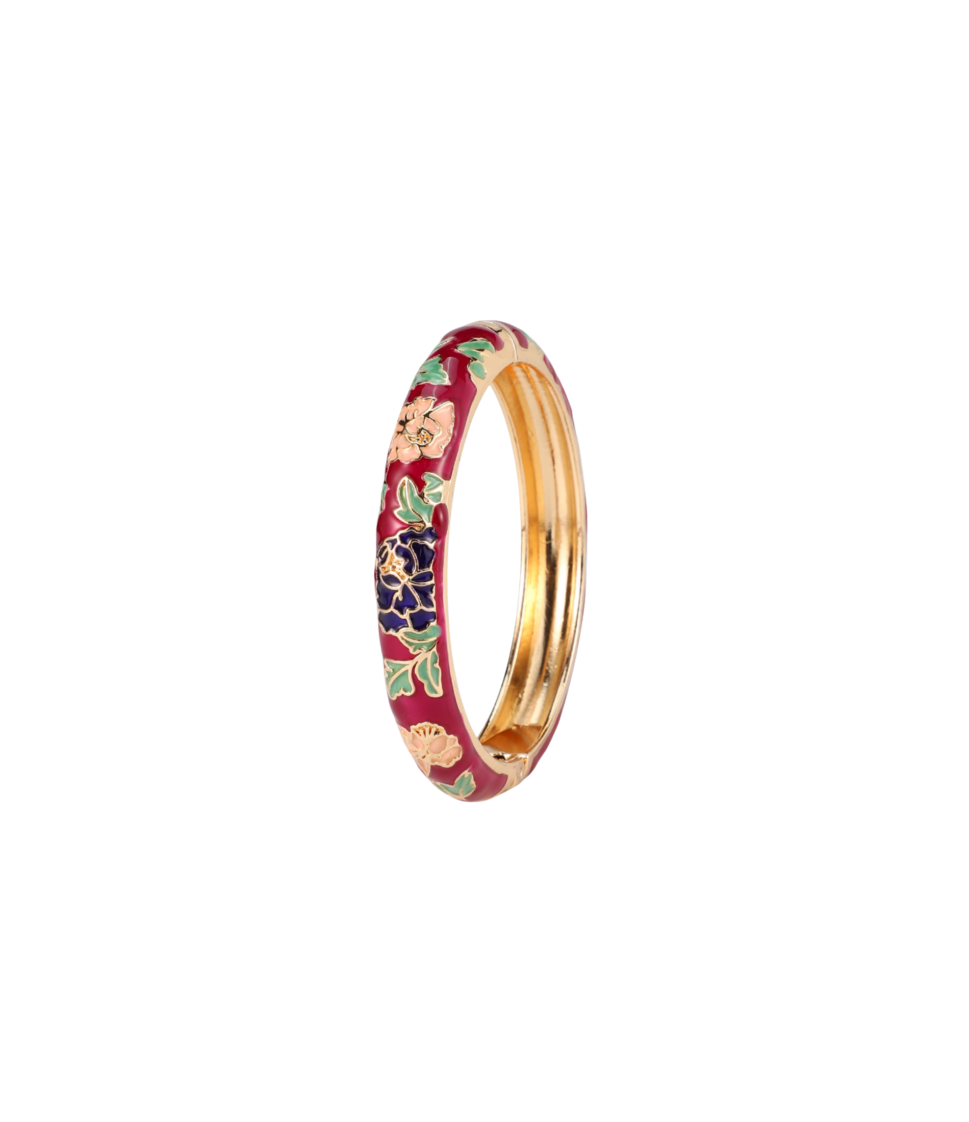 VIENNA ENAMEL BANGLE VIVID DARK PURPLE