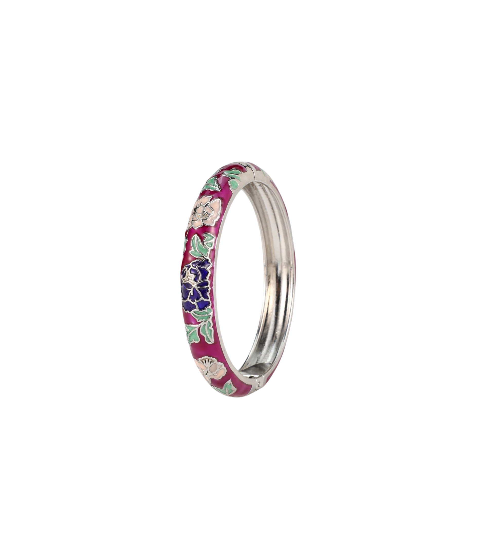 VIENNA ENAMEL BANGLE VIVID DARK PURPLE