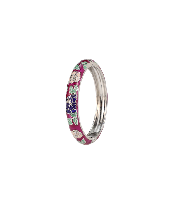 VIENNA ENAMEL BANGLE VIVID DARK PURPLE